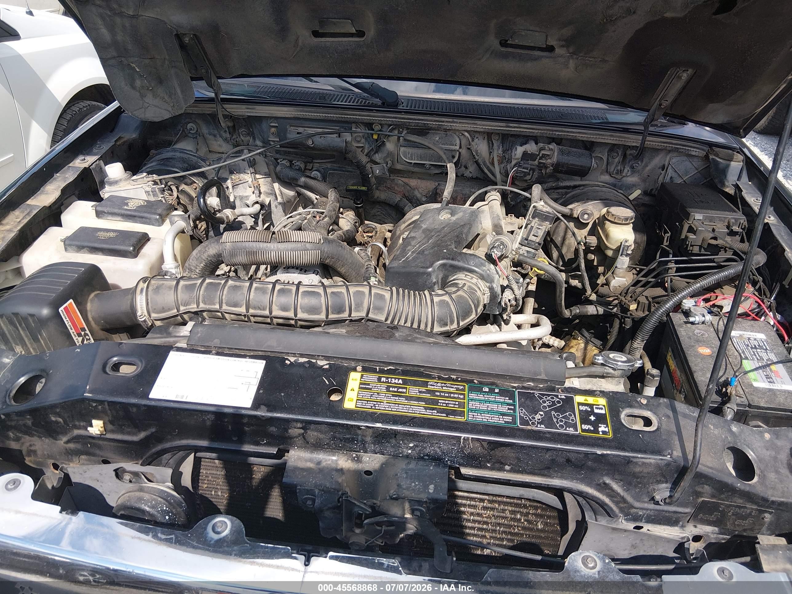 2004 Ford Ranger Edge/tremor/xlt Black vin: 1FTYR44U64PA76428