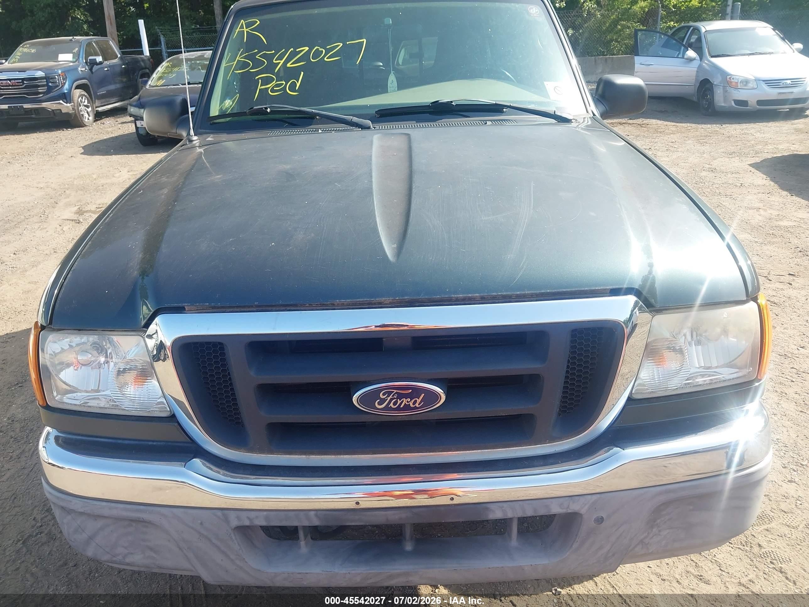 2004 Ford Ranger Edge/tremor/xlt Green vin: 1FTYR44U64PB05894