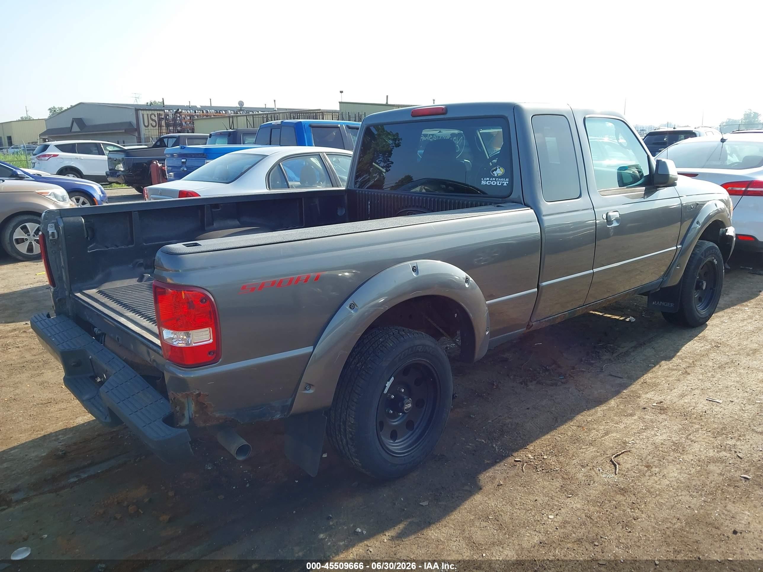 2006 Ford Ranger Sport/stx/xlt Gray vin: 1FTYR44U66PA63455