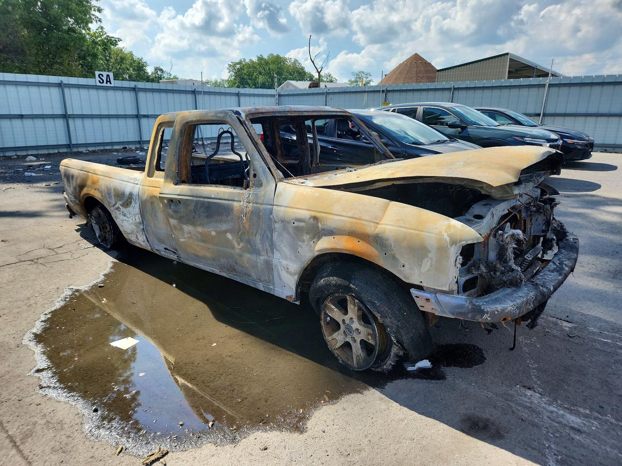 2005 Ford Ranger Super Cab Burn vin: 1FTYR44U75PA33136
