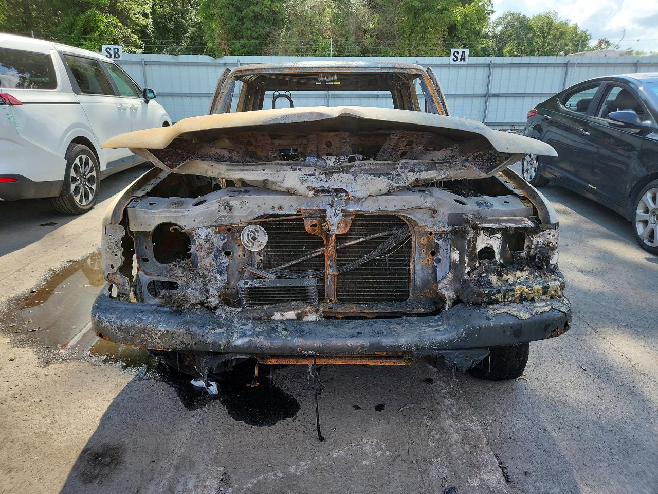 2005 Ford Ranger Super Cab Burn vin: 1FTYR44U75PA33136