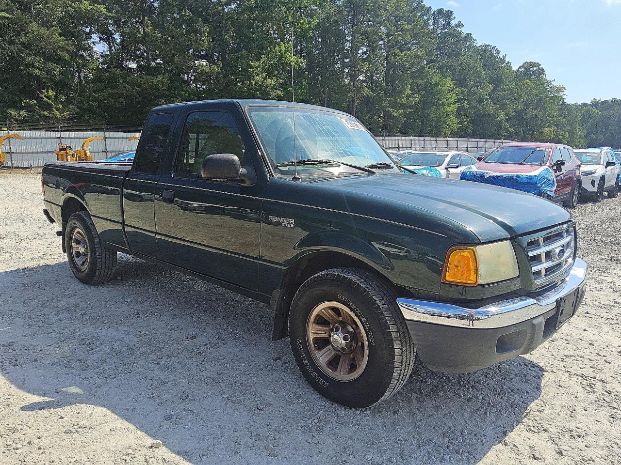 2002 Ford Ranger Super Cab Green vin: 1FTYR44U82PA53309