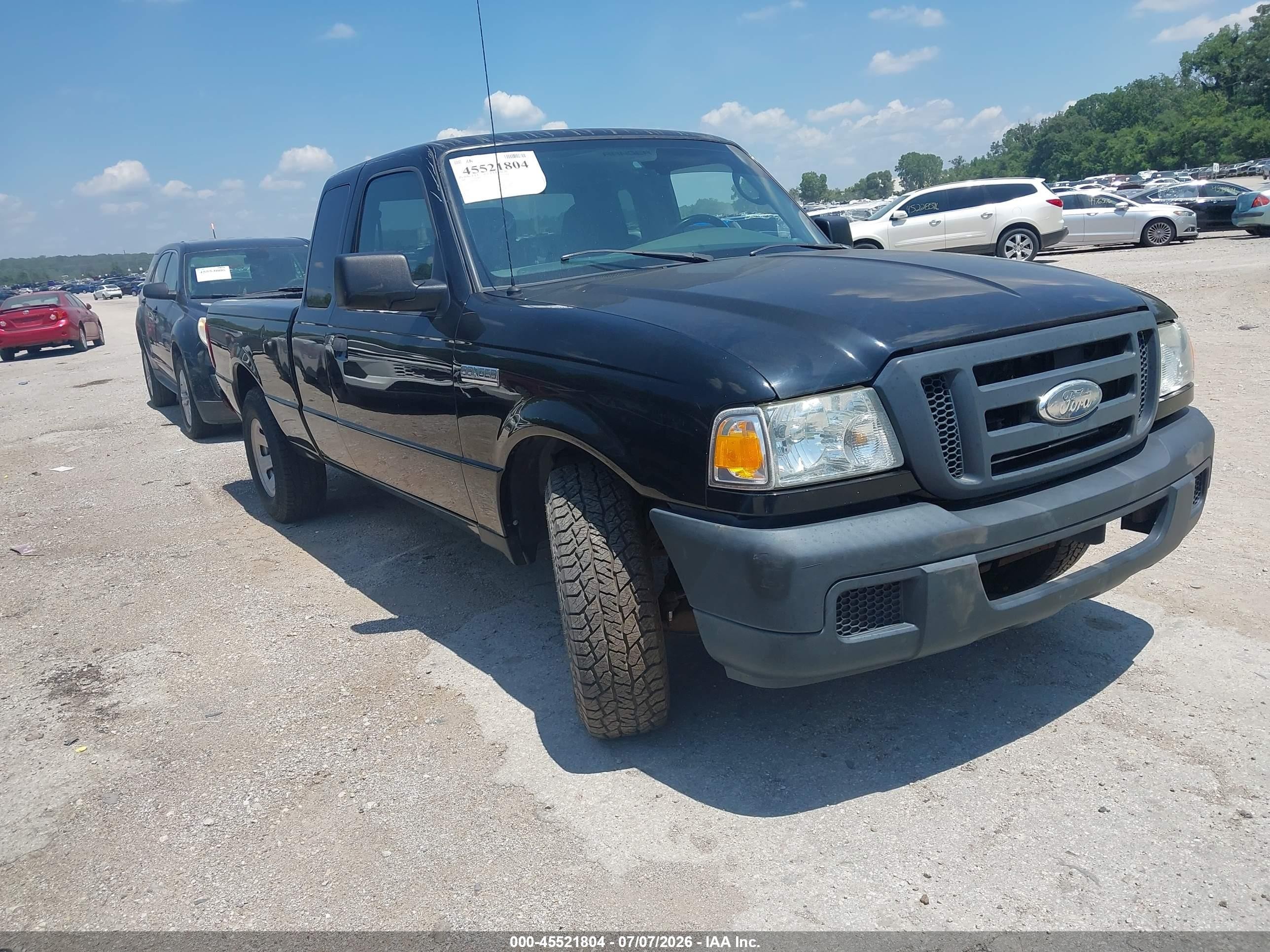 2006 Ford Ranger Sport/stx/xlt Black vin: 1FTYR44U86PA38217