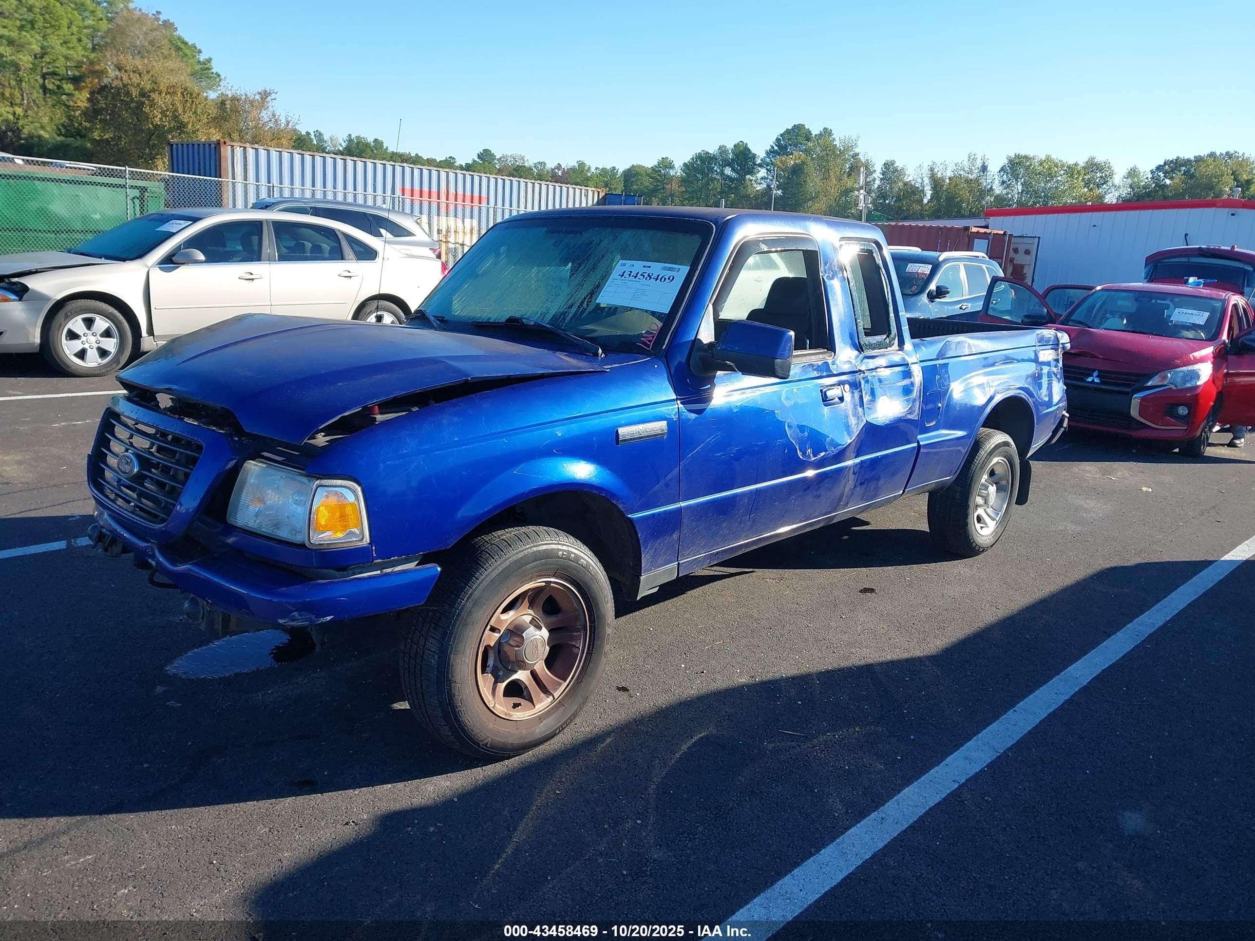 2006 Ford Ranger Sport/stx/xlt Blue vin: 1FTYR44U86PA75705