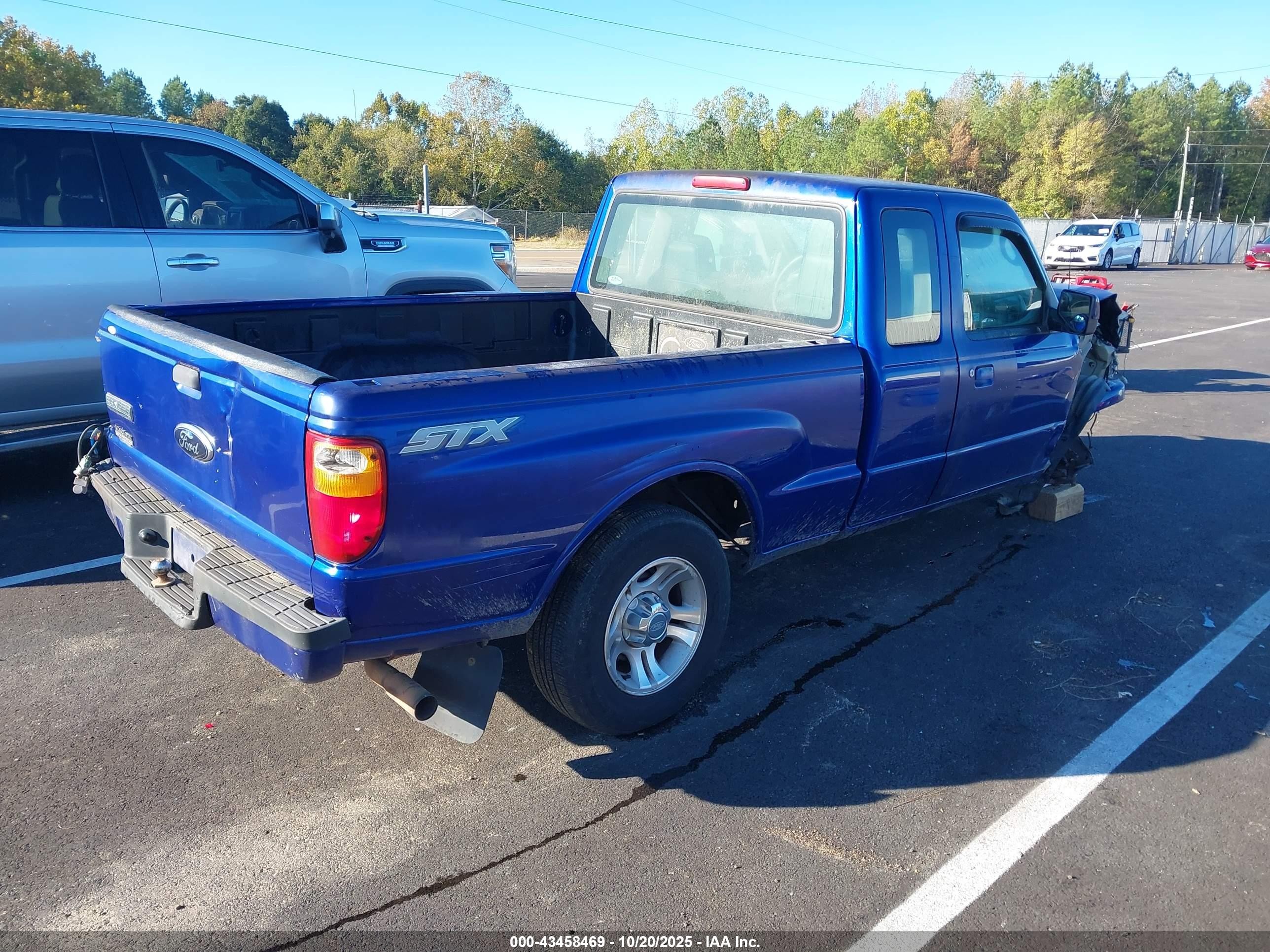 2006 Ford Ranger Sport/stx/xlt Blue vin: 1FTYR44U86PA75705