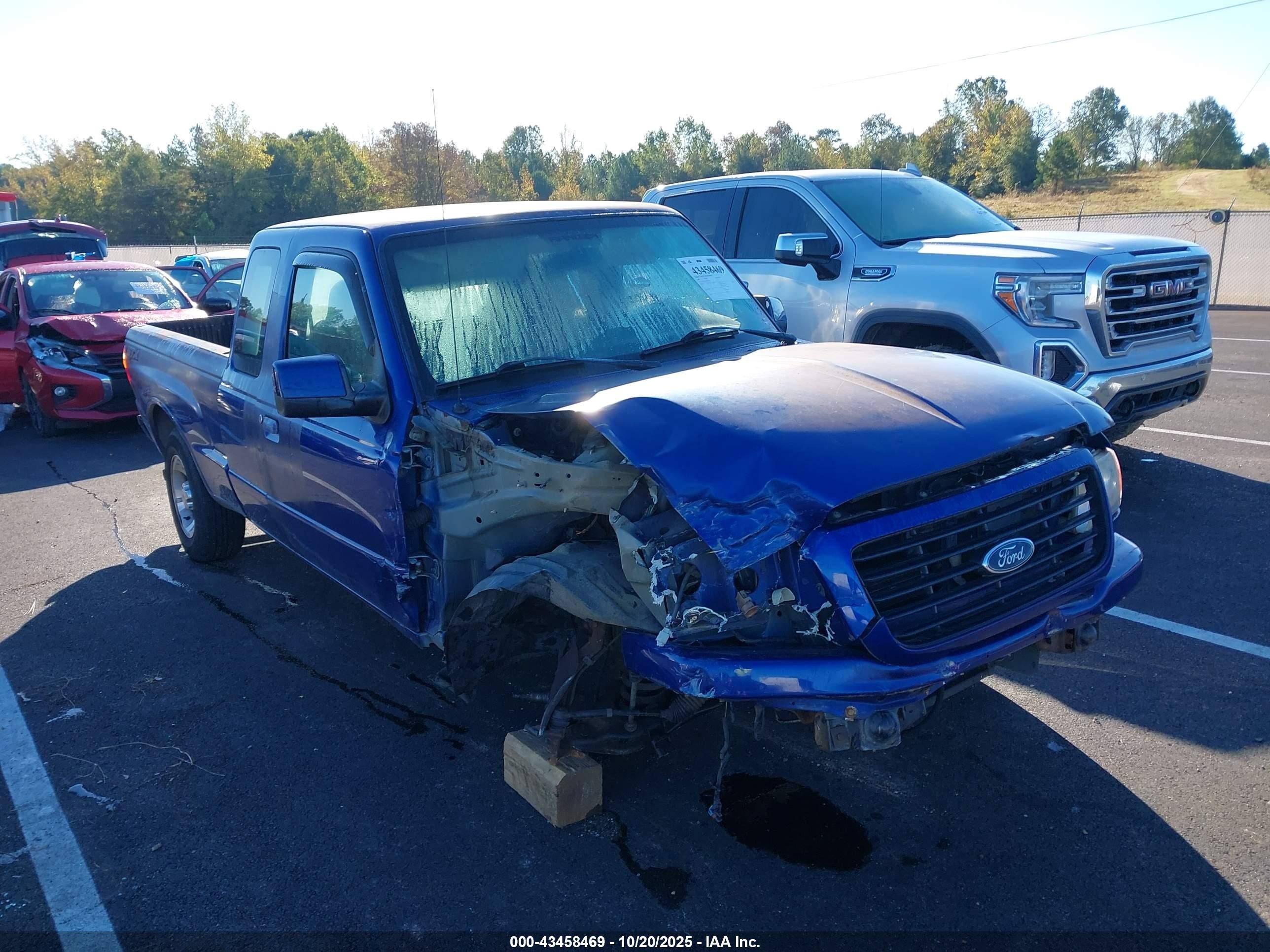 2006 Ford Ranger Sport/stx/xlt Blue vin: 1FTYR44U86PA75705