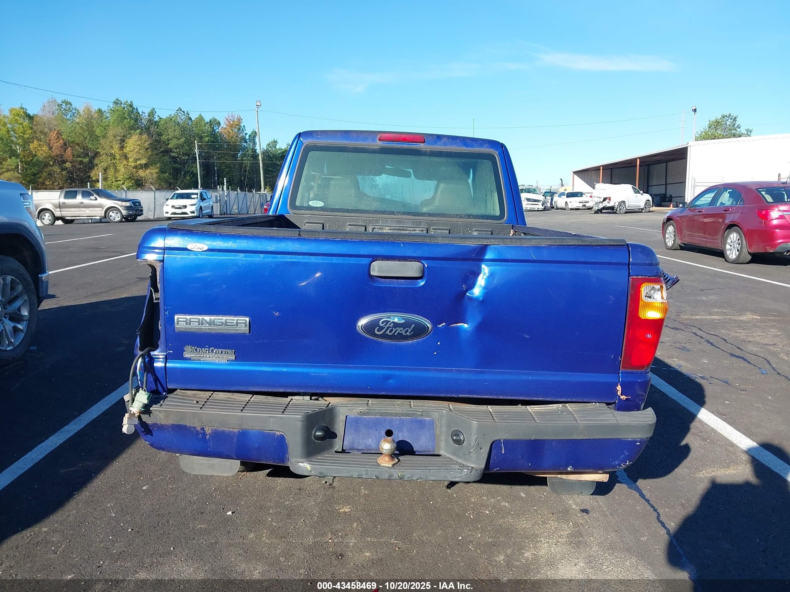 2006 Ford Ranger Sport/stx/xlt Blue vin: 1FTYR44U86PA75705