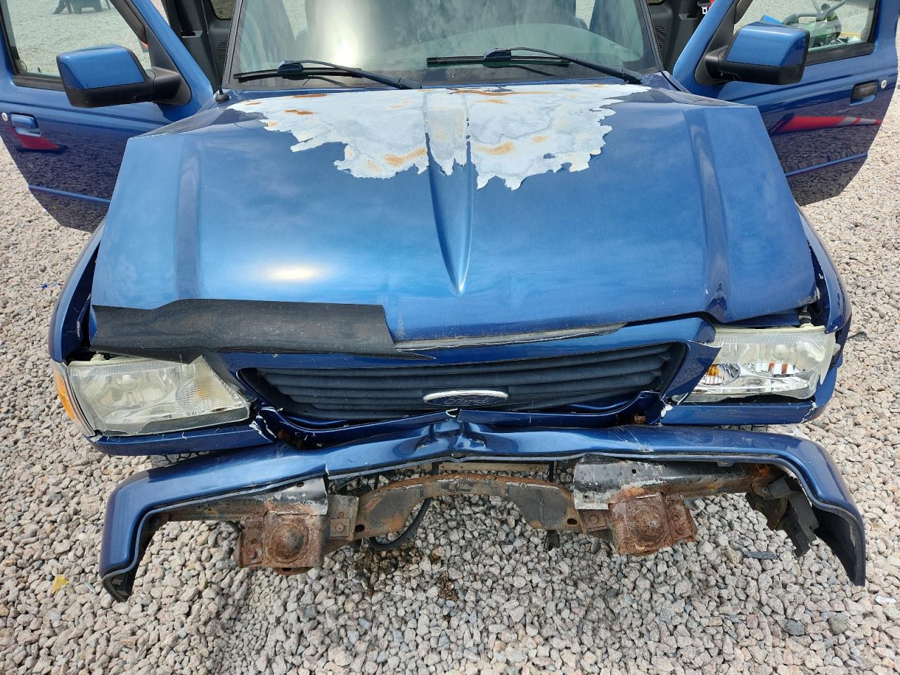 2008 Ford Ranger Super Cab Blue vin: 1FTYR44U88PA75853