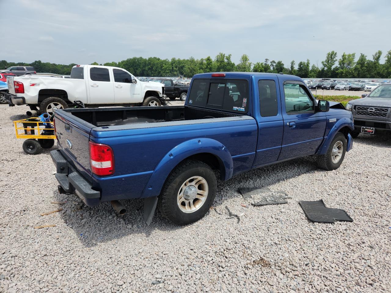 2008 Ford Ranger Super Cab Blue vin: 1FTYR44U88PA75853