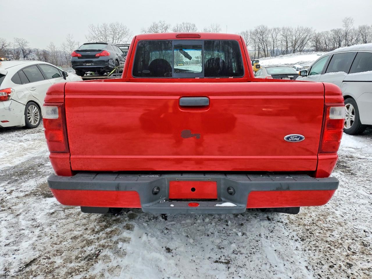 2003 Ford Ranger Super Cab Red vin: 1FTYR44U93PB72570