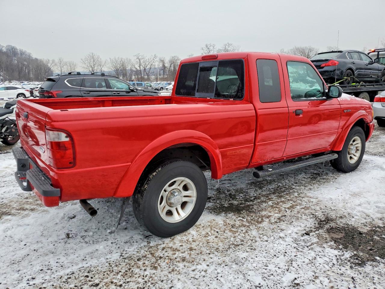 2003 Ford Ranger Super Cab Red vin: 1FTYR44U93PB72570