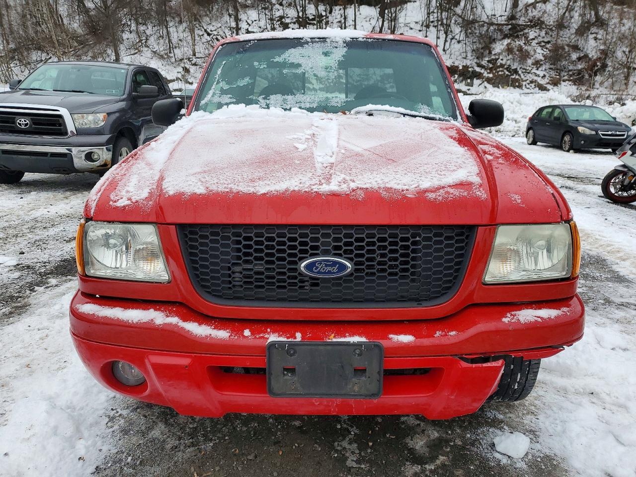 2003 Ford Ranger Super Cab Red vin: 1FTYR44U93PB72570