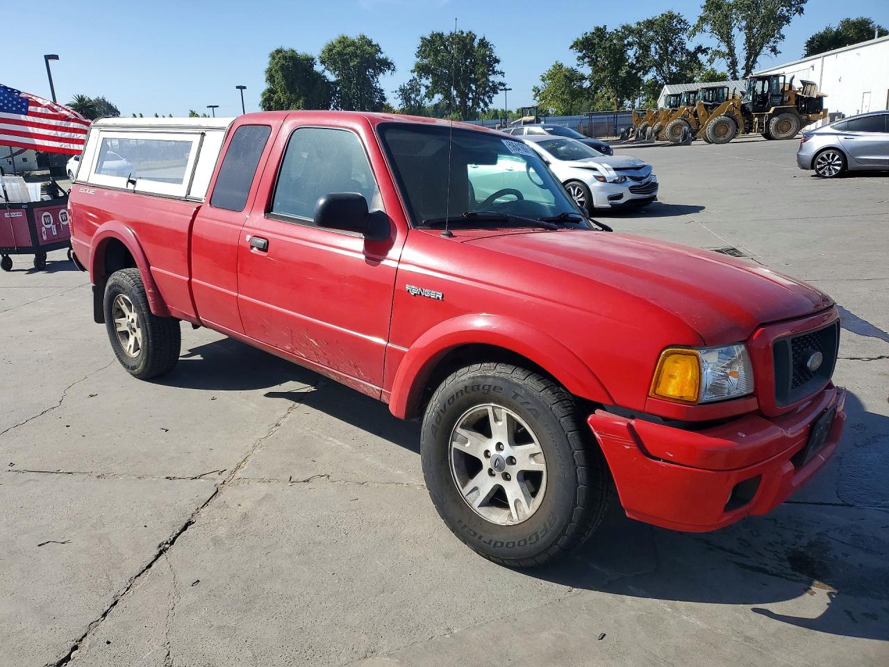 2005 Ford Ranger Super Cab Red vin: 1FTYR44U95PA46650