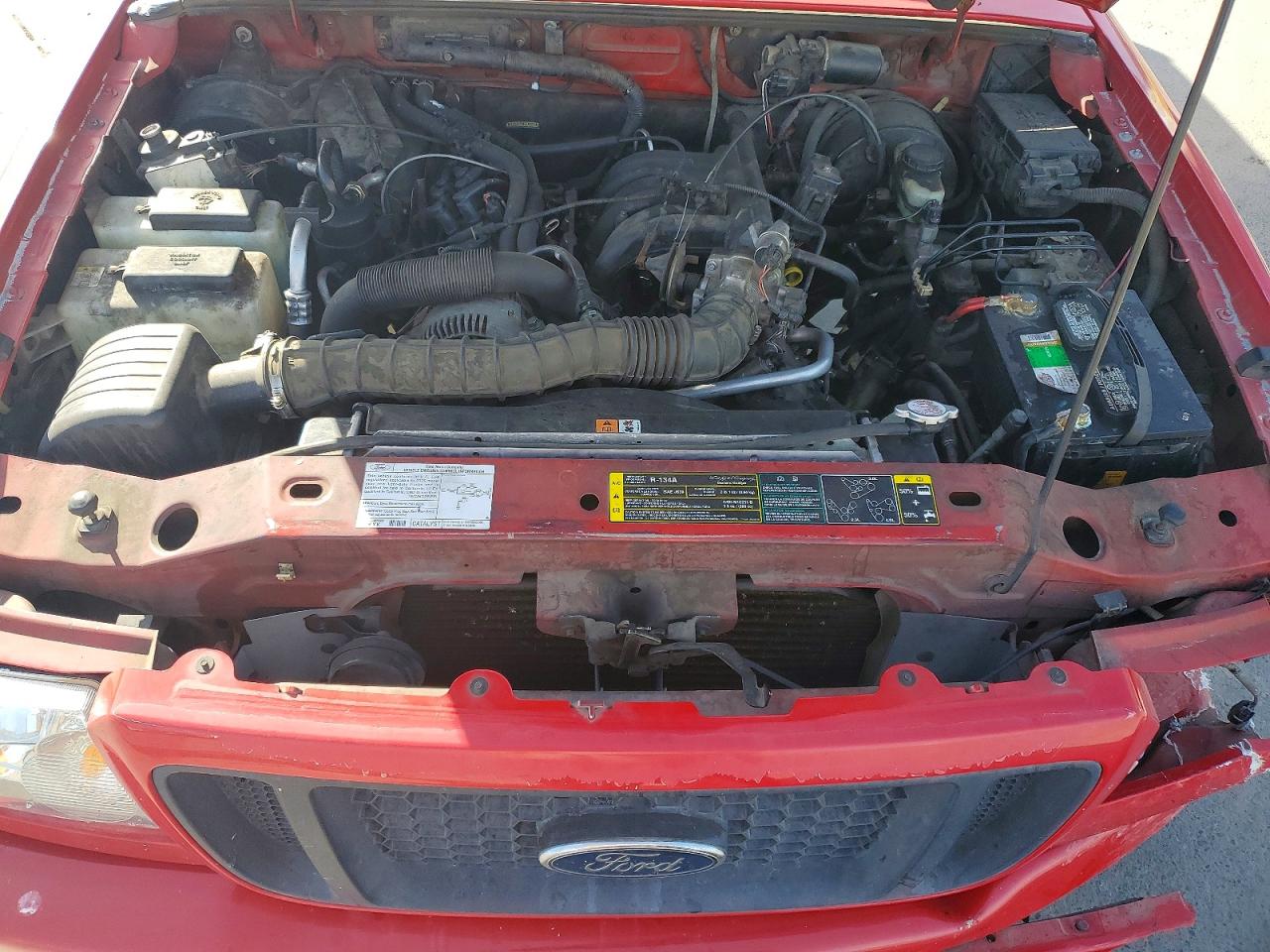 2005 Ford Ranger Super Cab Red vin: 1FTYR44U95PA46650