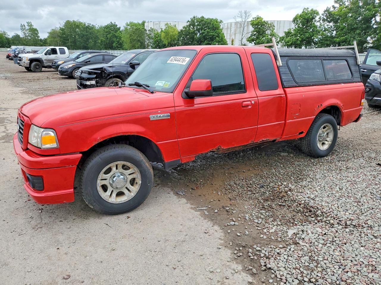 2006 Ford Ranger Super Cab Red vin: 1FTYR44U96PA32328