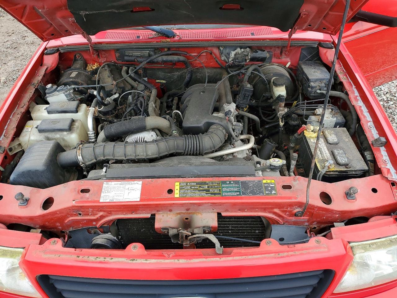 2006 Ford Ranger Super Cab Red vin: 1FTYR44U96PA32328