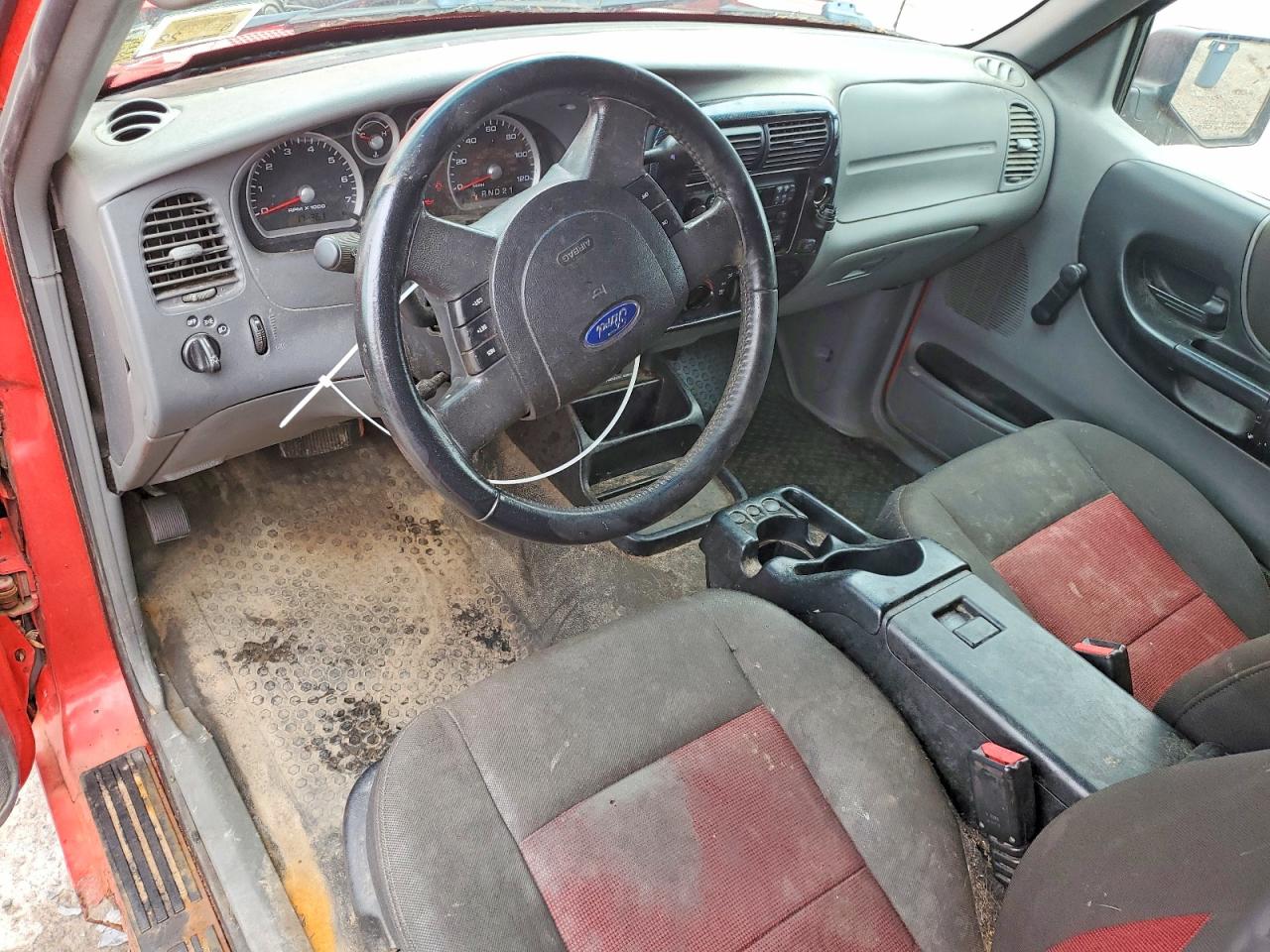 2006 Ford Ranger Super Cab Red vin: 1FTYR44U96PA32328