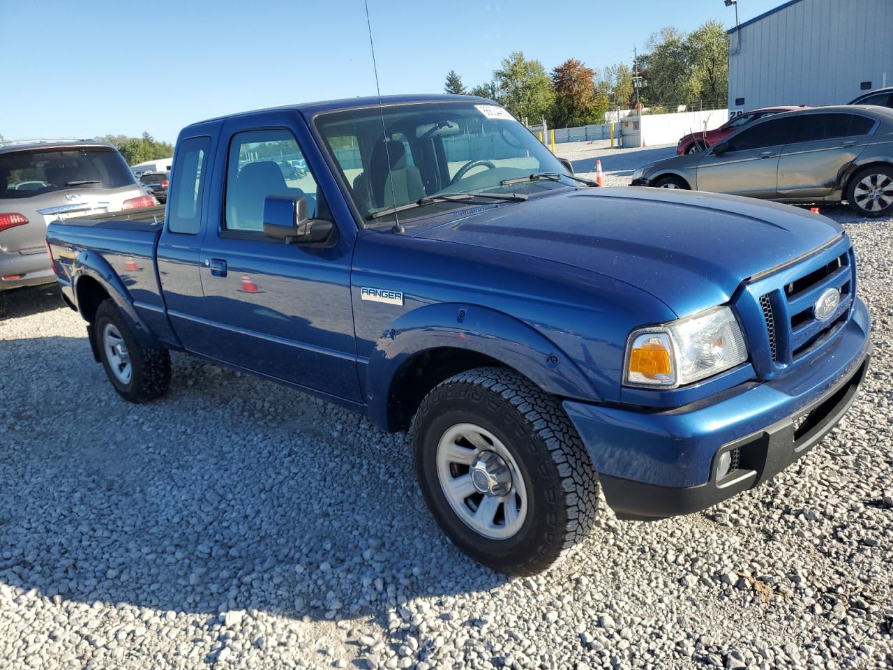 2007 Ford Ranger Super Cab Синий vin: 1FTYR44U97PA13330