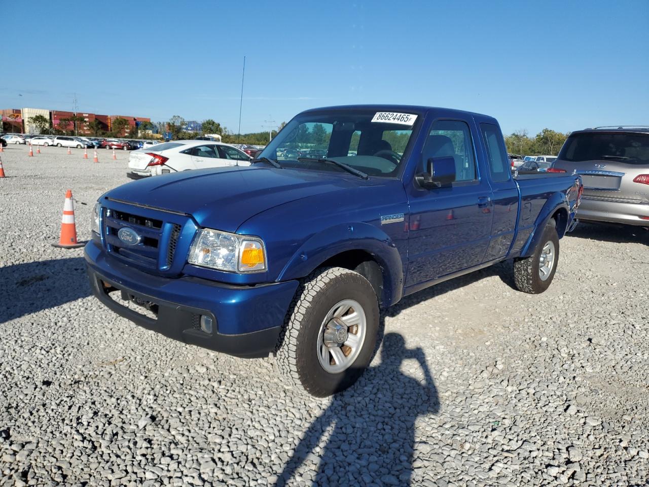 2007 Ford Ranger Super Cab Синий vin: 1FTYR44U97PA13330