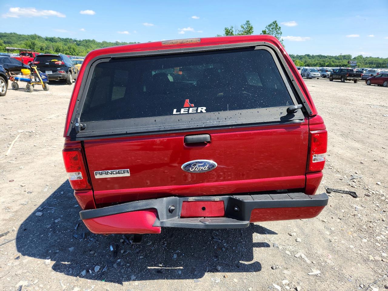 2007 Ford Ranger Super Cab Red vin: 1FTYR44U97PA57134