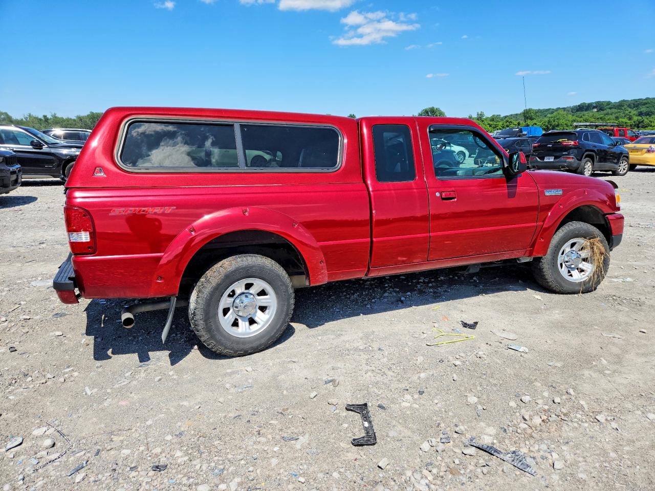 2007 Ford Ranger Super Cab Red vin: 1FTYR44U97PA57134