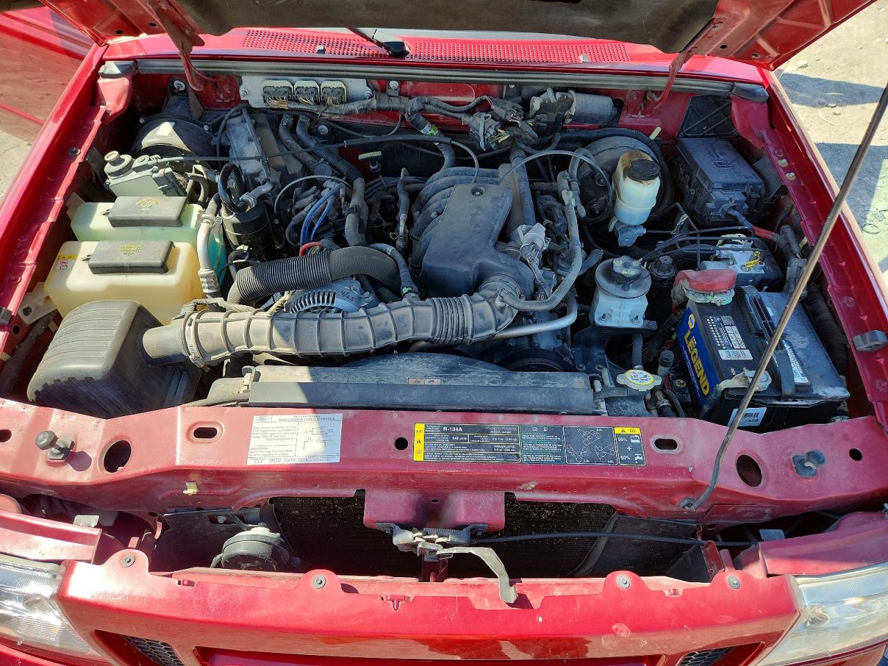 2007 Ford Ranger Super Cab Red vin: 1FTYR44U97PA57134
