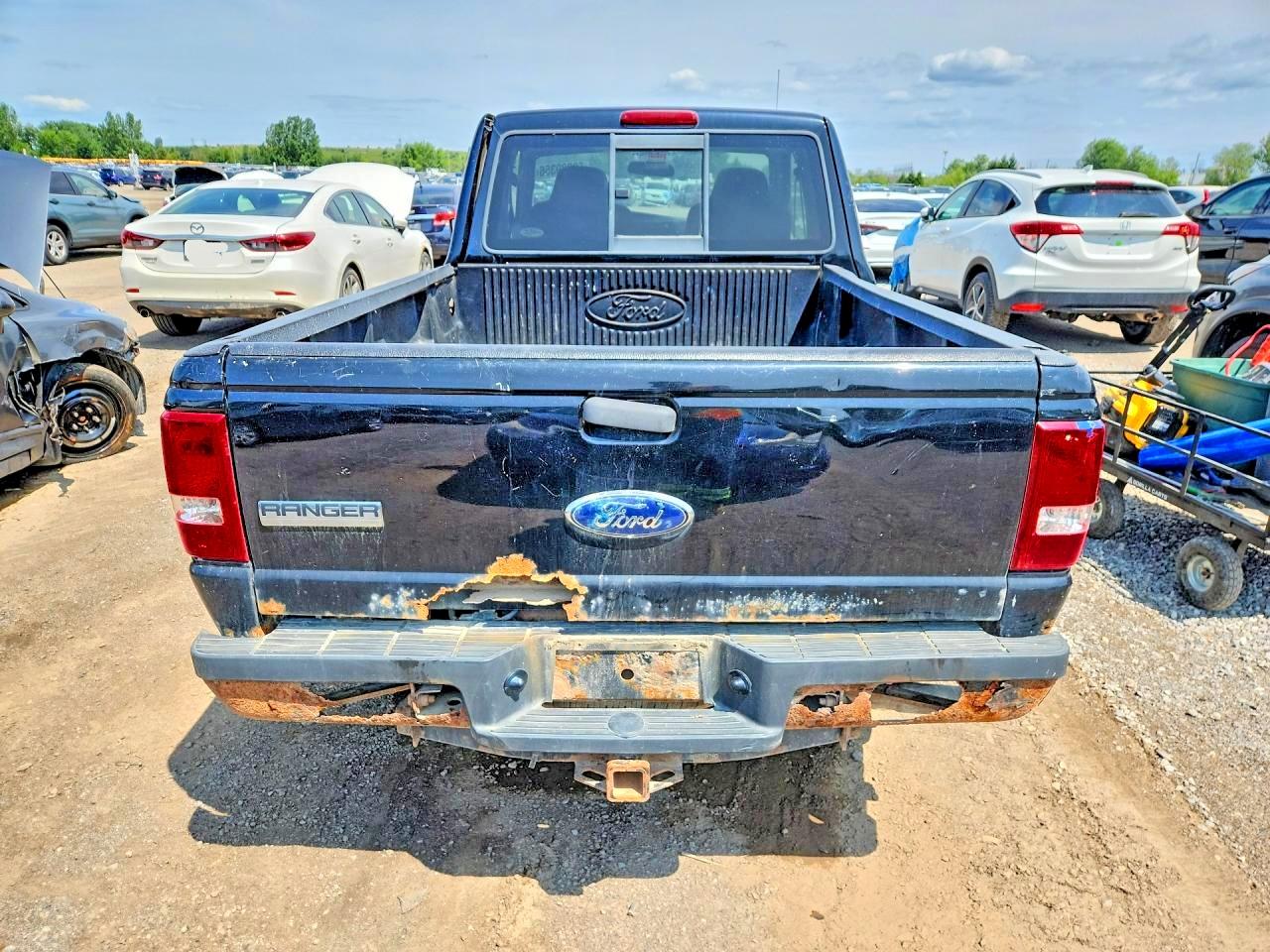 2008 Ford Ranger Super Cab Black vin: 1FTYR44U98PA22921
