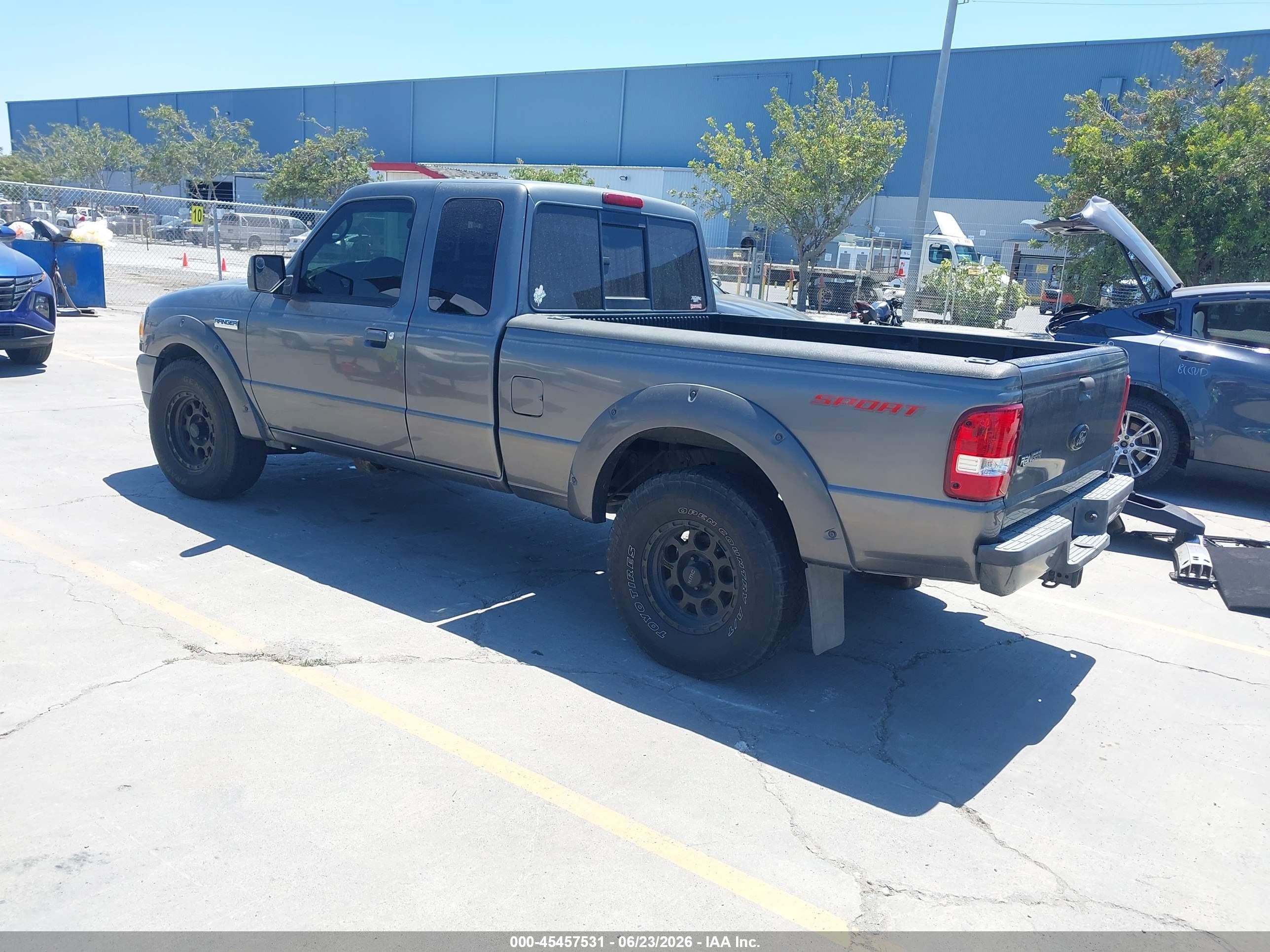 2008 Ford Ranger Sport/xlt Gray vin: 1FTYR44U98PA99448
