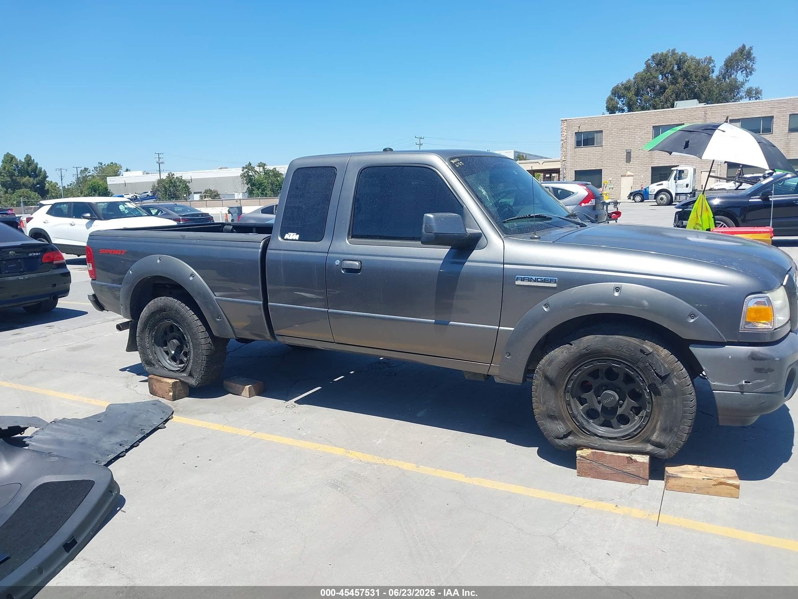 2008 Ford Ranger Sport/xlt Gray vin: 1FTYR44U98PA99448