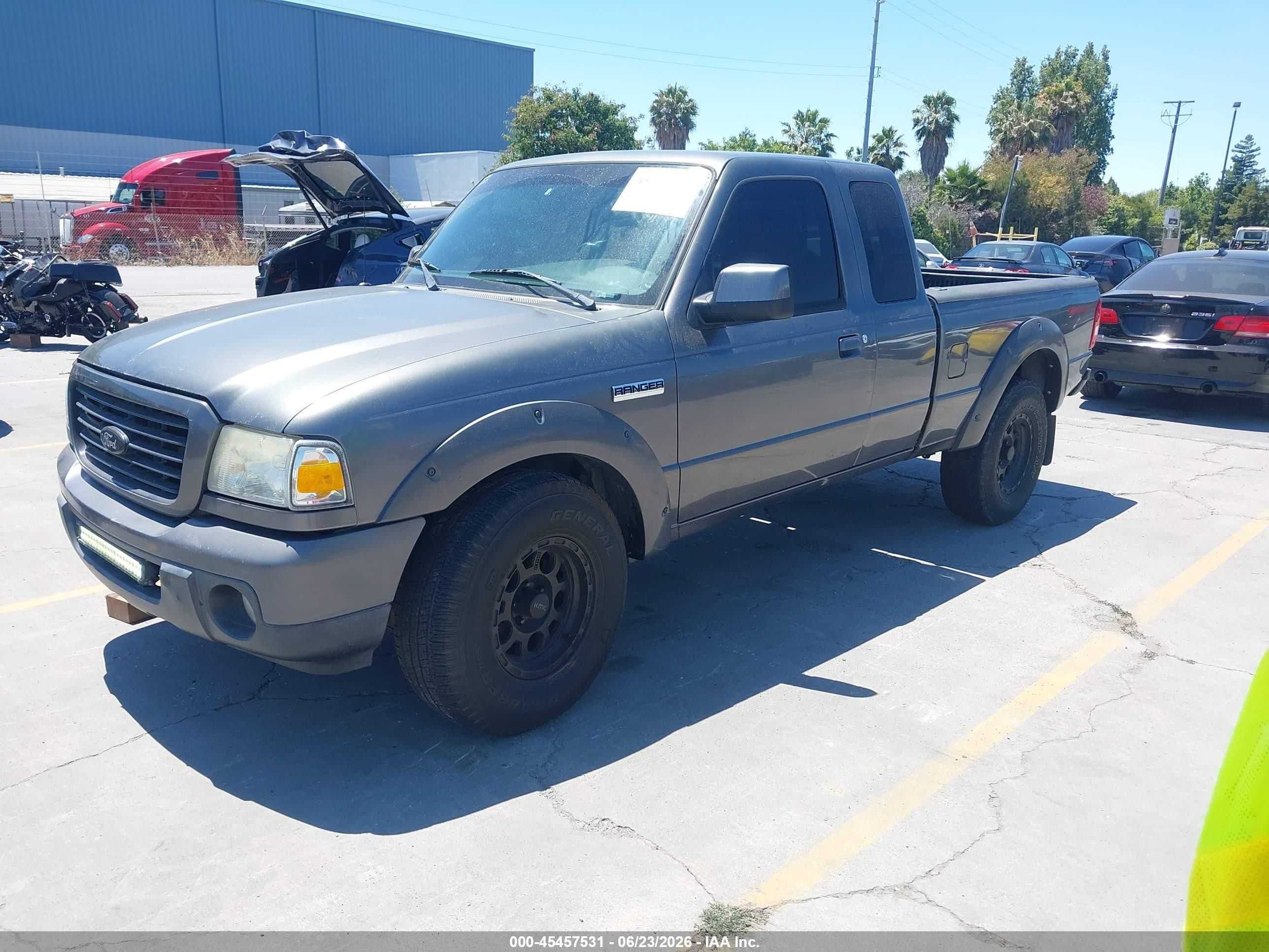 2008 Ford Ranger Sport/xlt Gray vin: 1FTYR44U98PA99448