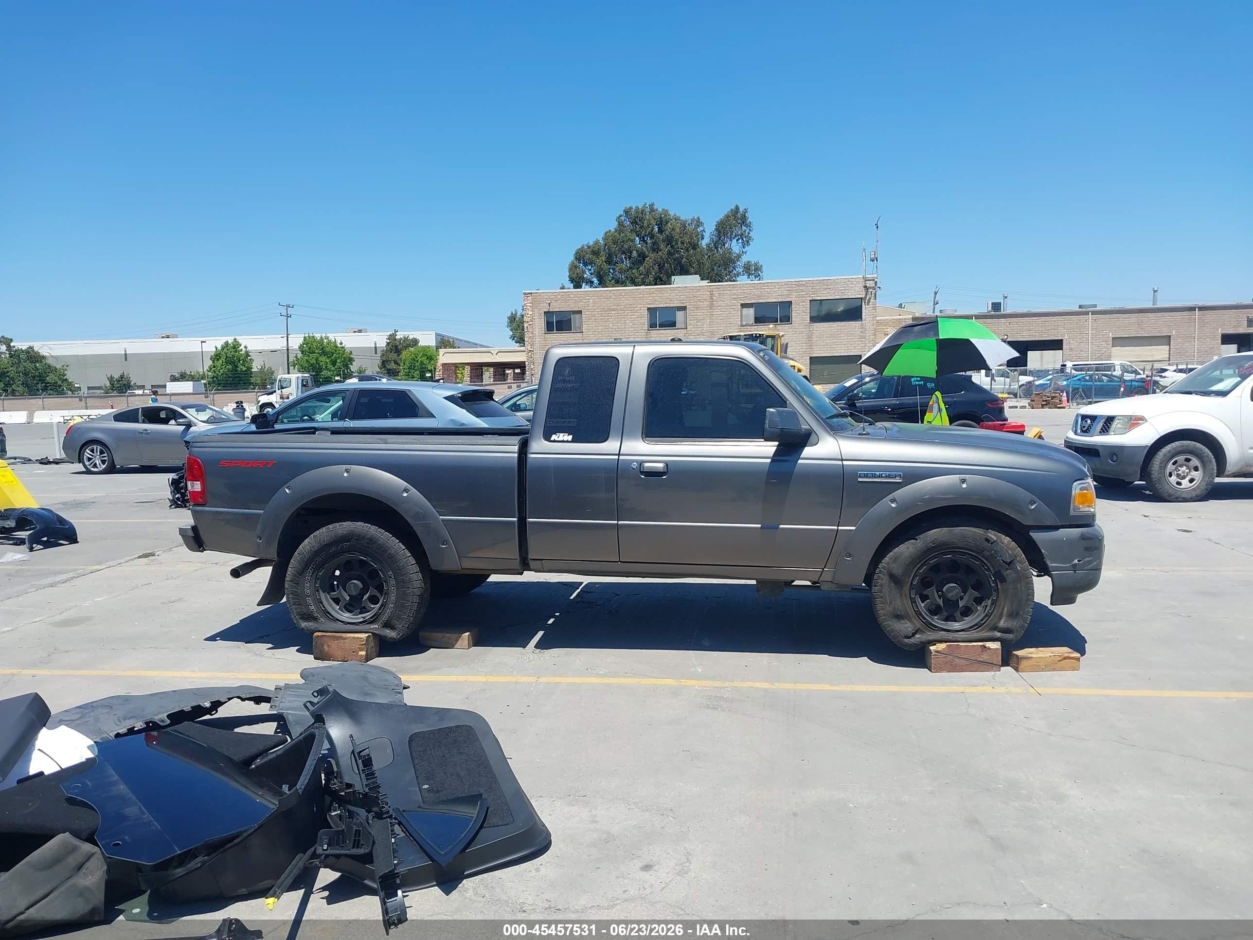 2008 Ford Ranger Sport/xlt Gray vin: 1FTYR44U98PA99448