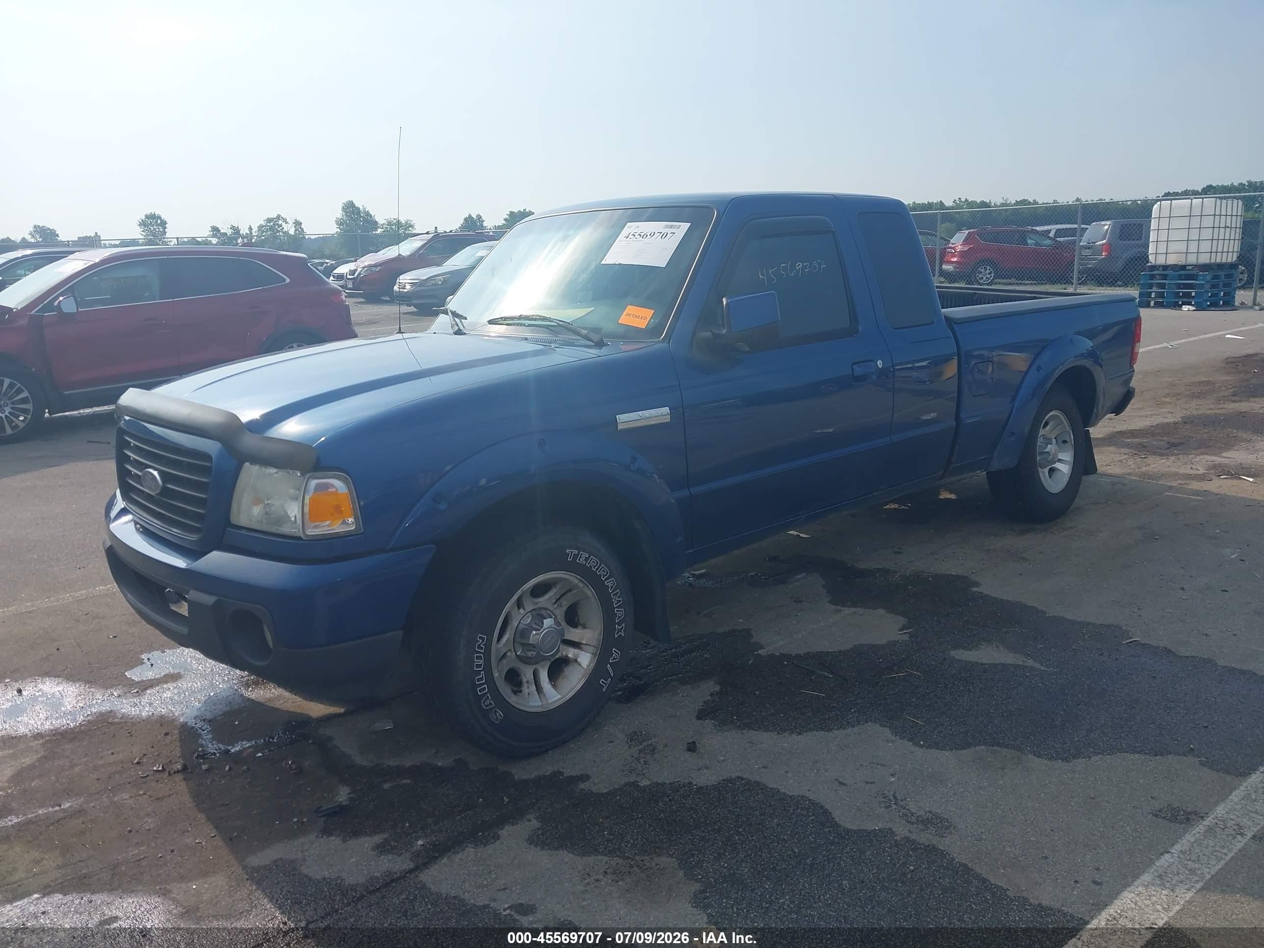 2008 Ford Ranger Sport/xlt Blue vin: 1FTYR44U98PB09377