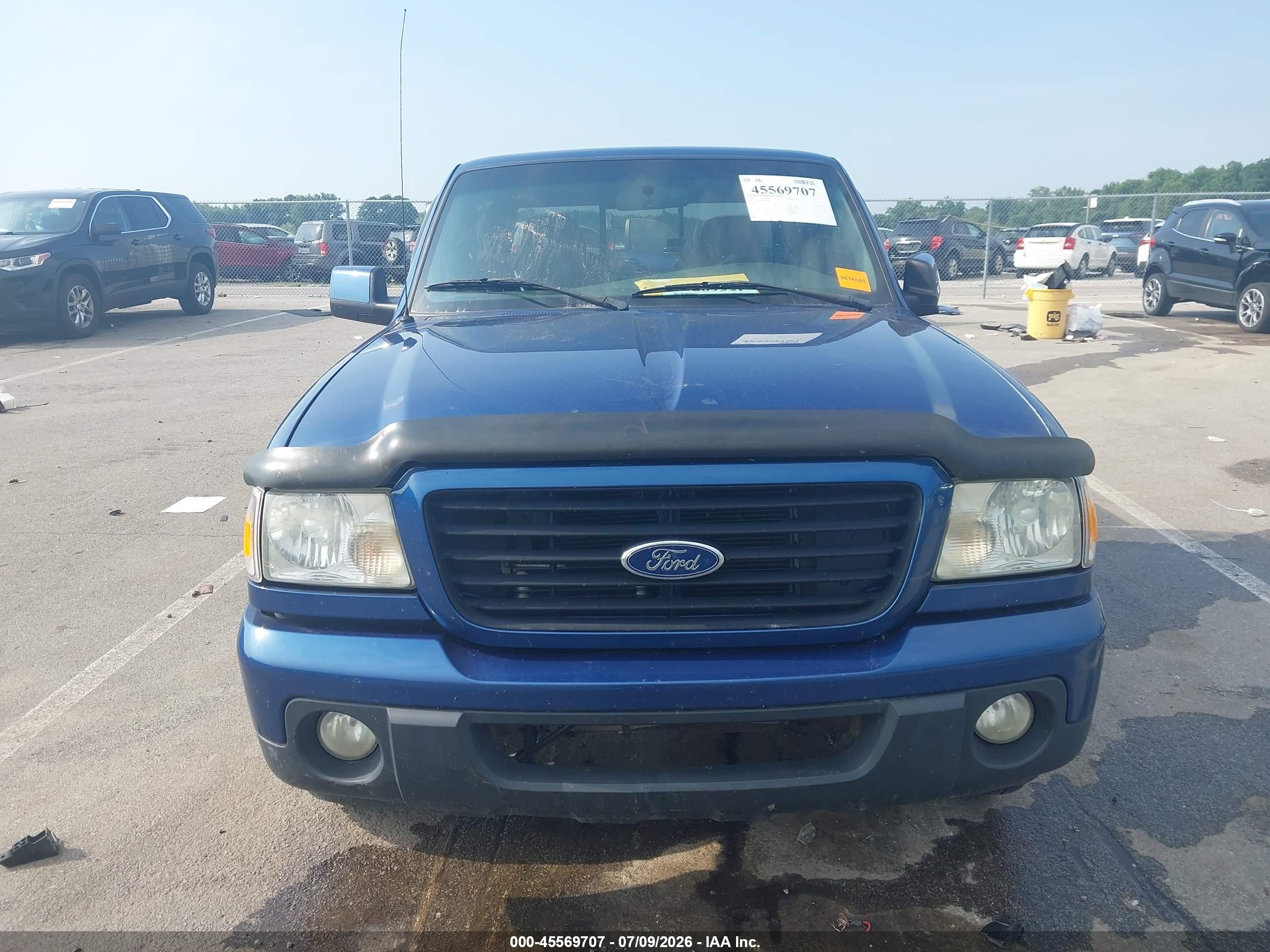 2008 Ford Ranger Sport/xlt Blue vin: 1FTYR44U98PB09377