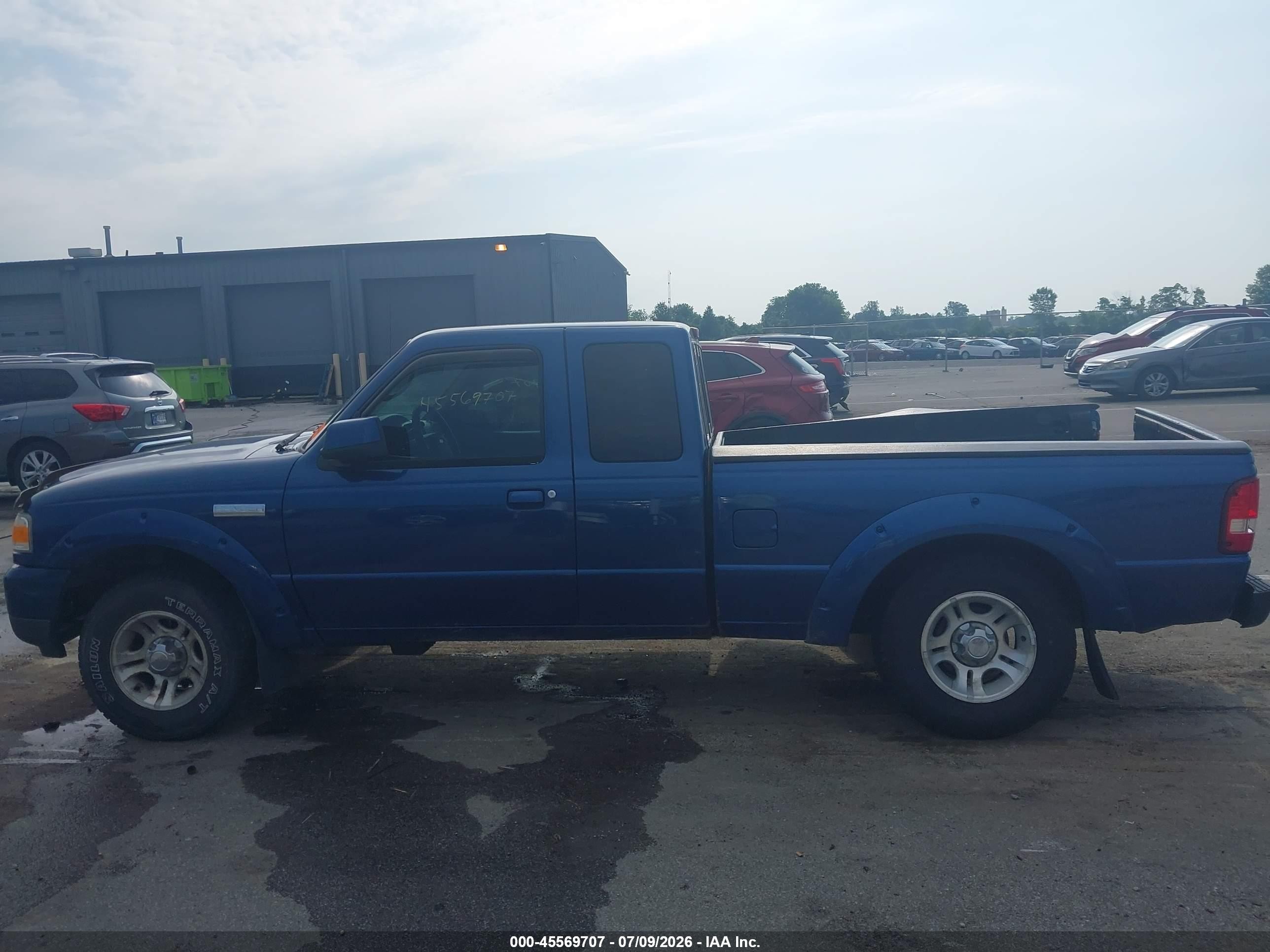 2008 Ford Ranger Sport/xlt Blue vin: 1FTYR44U98PB09377