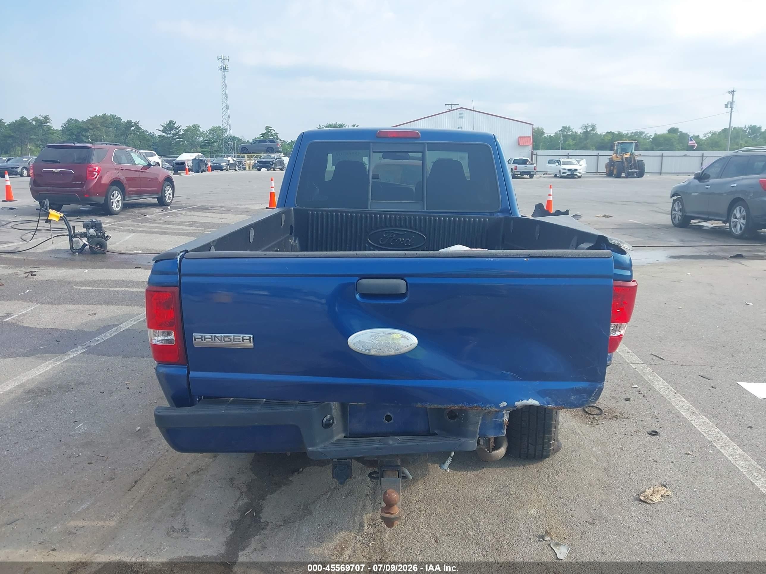 2008 Ford Ranger Sport/xlt Blue vin: 1FTYR44U98PB09377