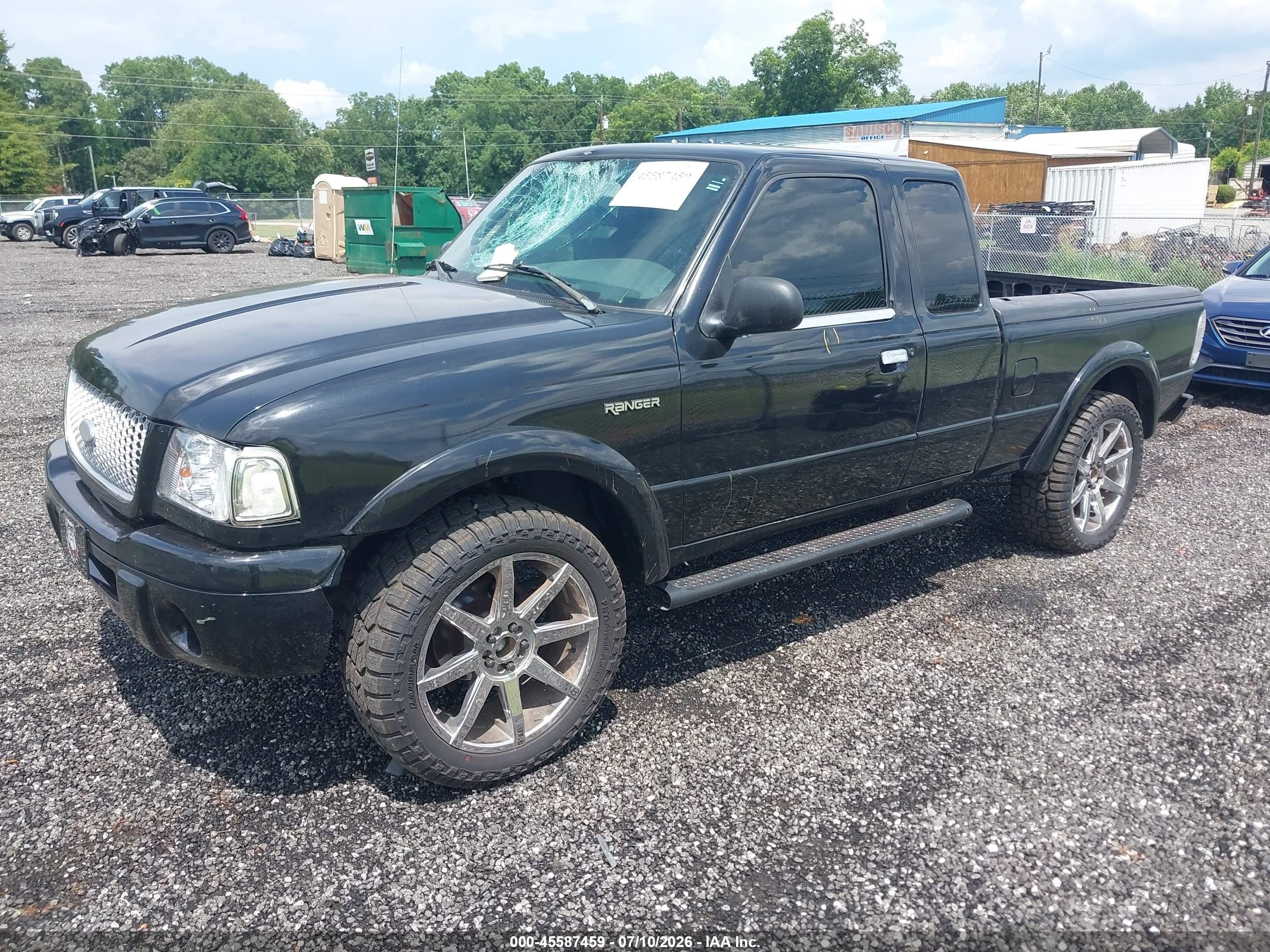 2002 Ford Ranger Edge/tremor/xlt Черный vin: 1FTYR44UX2PB06124