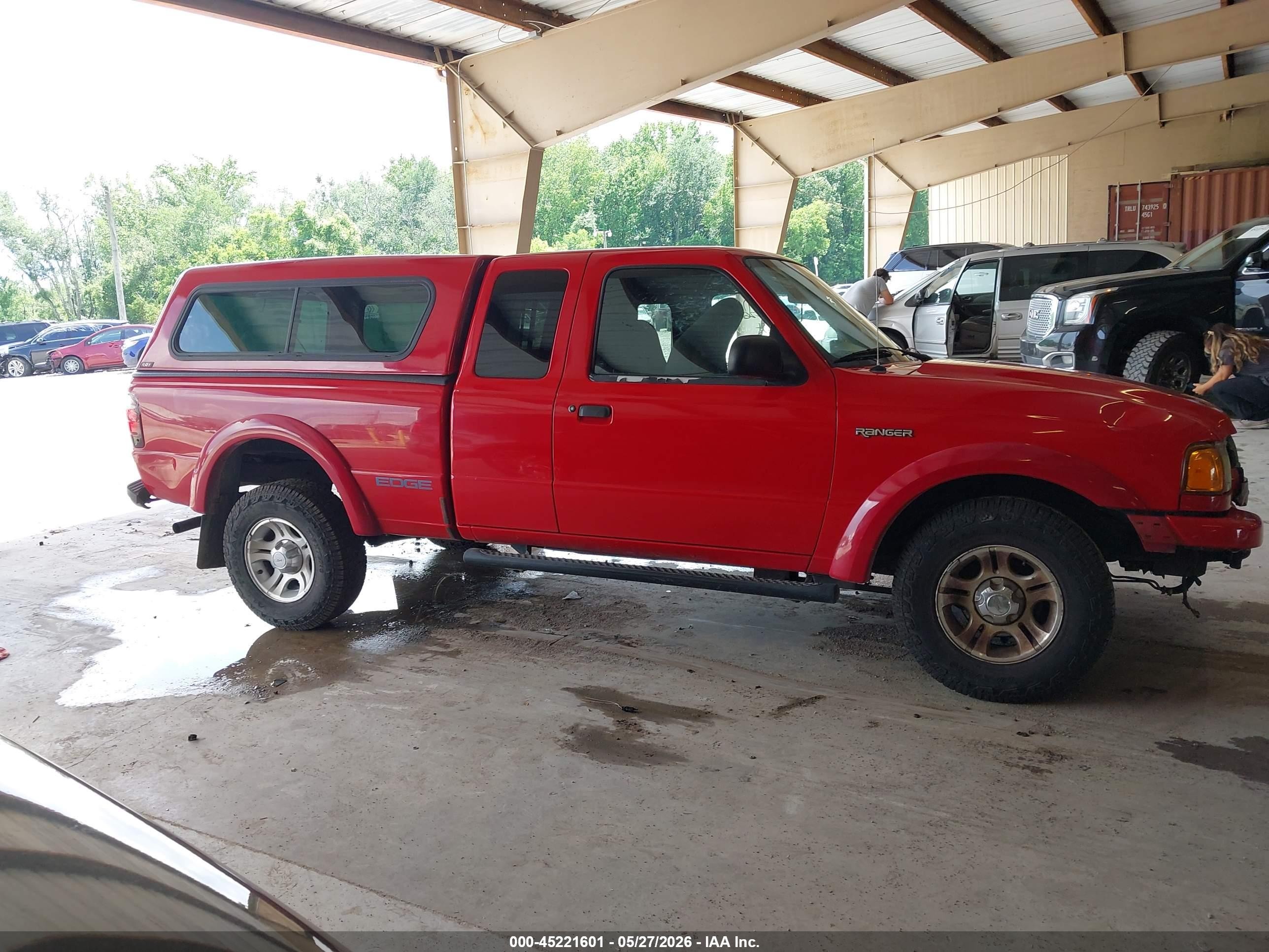 2002 Ford Ranger Edge/tremor/xlt Красный vin: 1FTYR44UX2TA13109