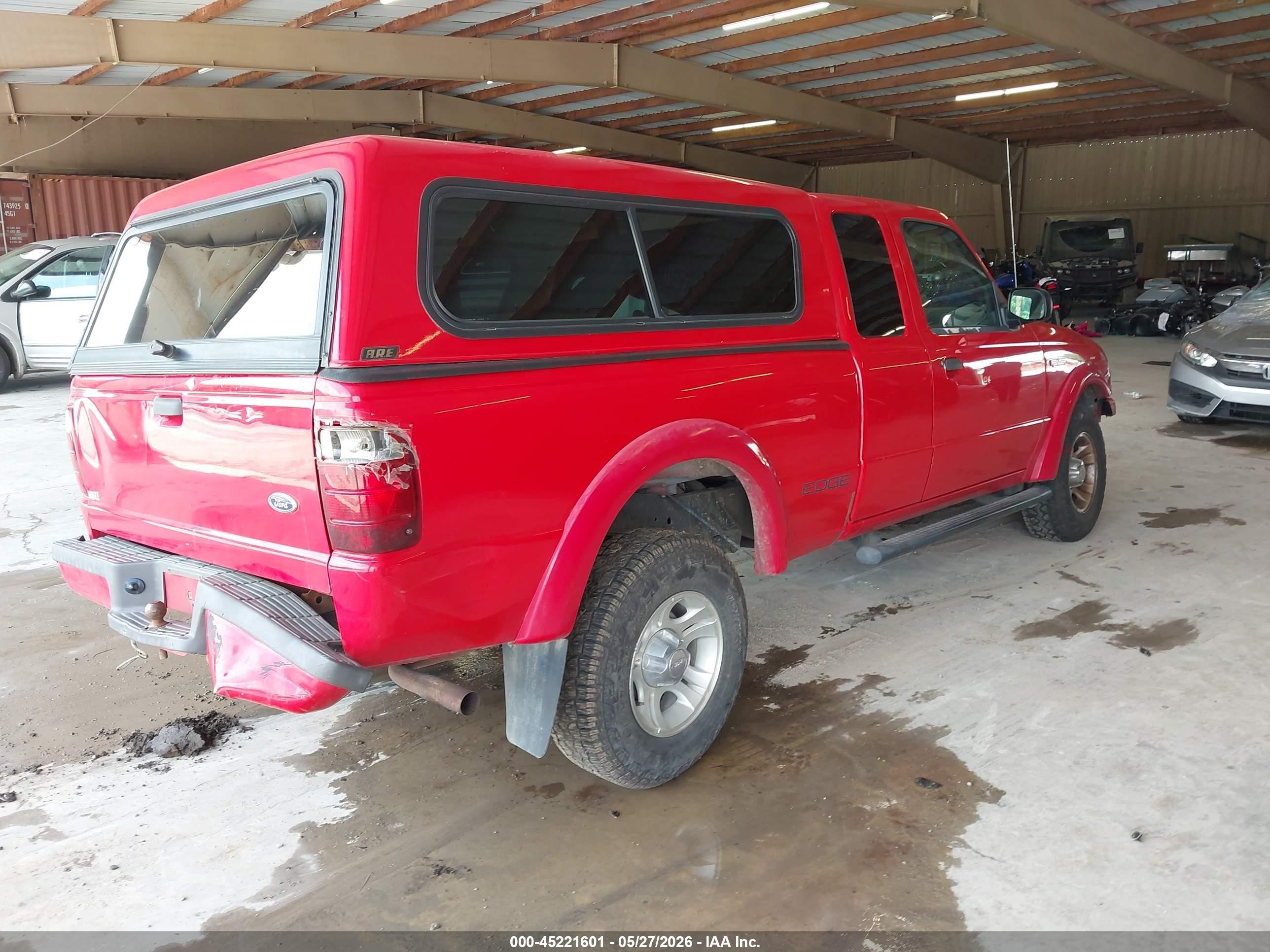 2002 Ford Ranger Edge/tremor/xlt Красный vin: 1FTYR44UX2TA13109