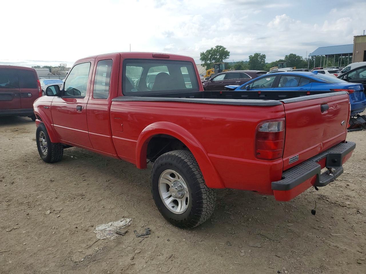 2003 Ford Ranger Super Cab Red vin: 1FTYR44UX3PB67698