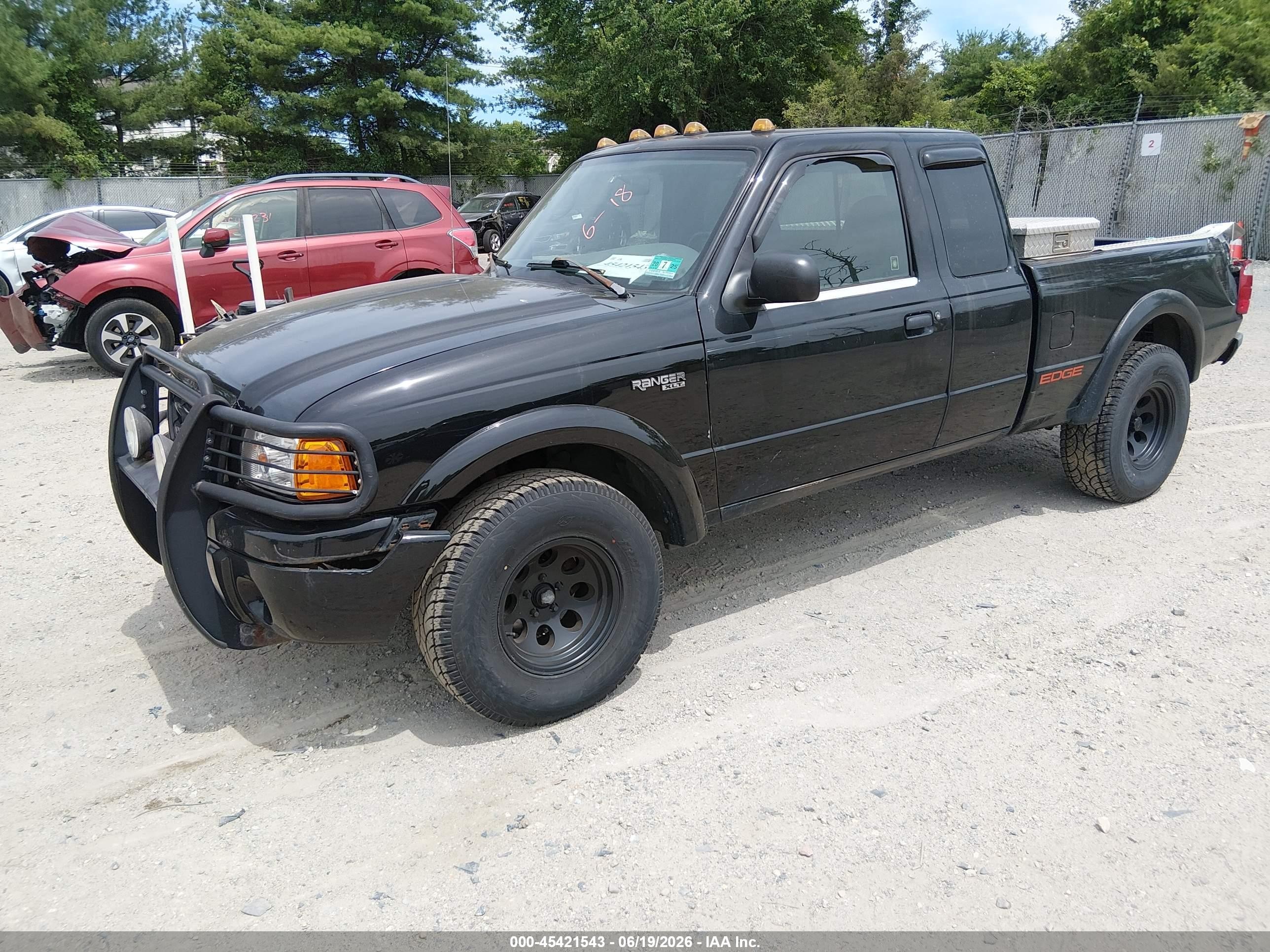 2003 Ford Ranger Edge/tremor/xlt Black vin: 1FTYR44UX3TA45317