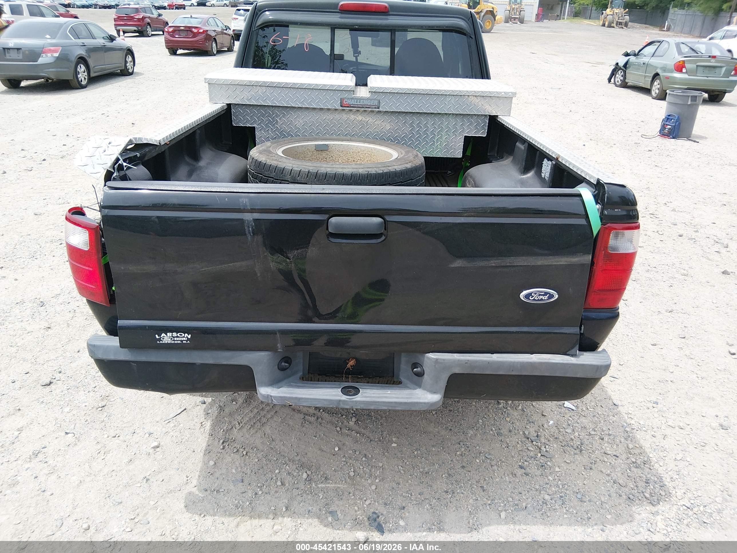 2003 Ford Ranger Edge/tremor/xlt Black vin: 1FTYR44UX3TA45317