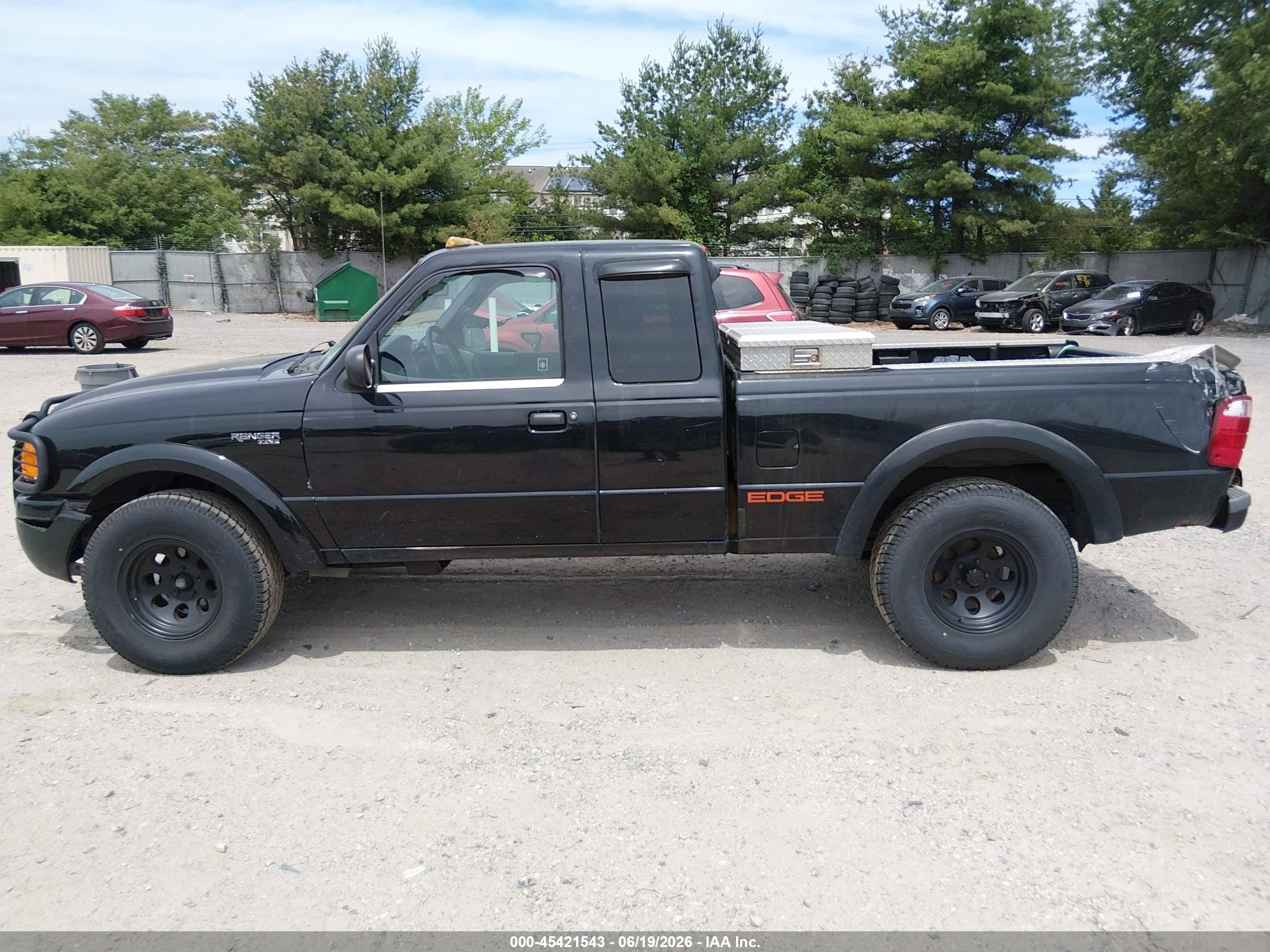 2003 Ford Ranger Edge/tremor/xlt Black vin: 1FTYR44UX3TA45317