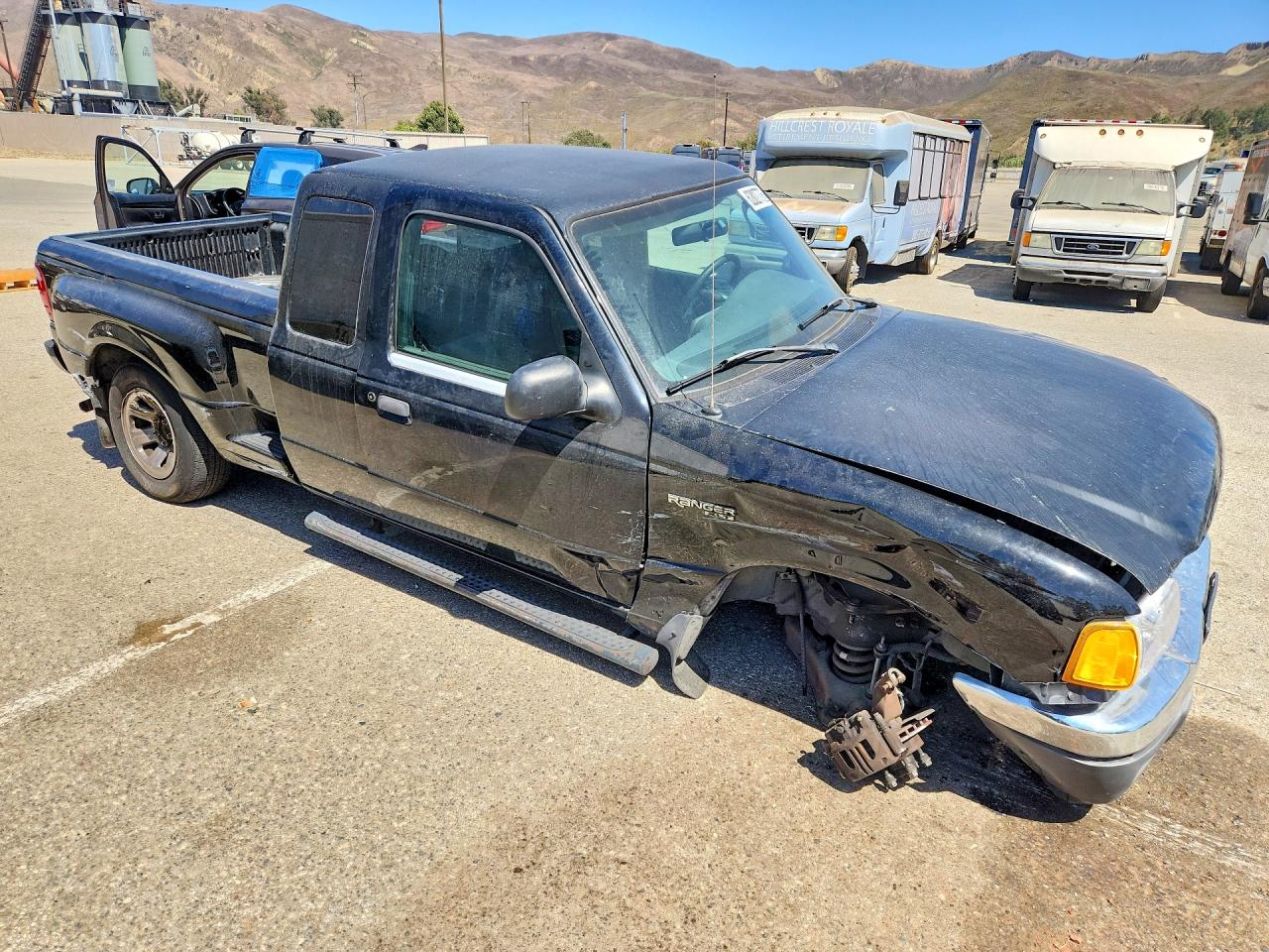 2003 Ford Ranger Super Cab Black vin: 1FTYR44V03PA23151