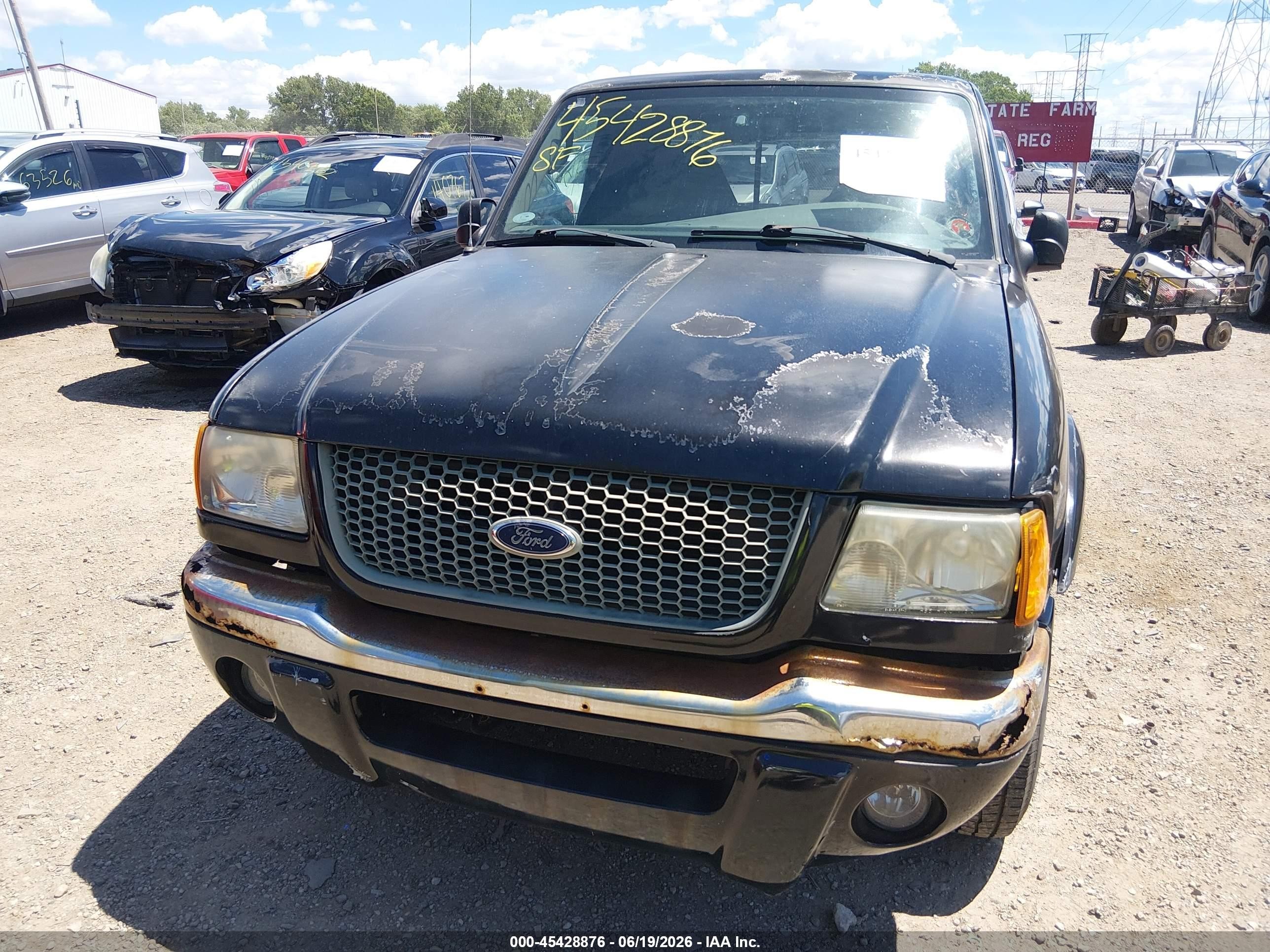 2003 Ford Ranger Edge/tremor/xlt Black vin: 1FTYR44V13TA03210