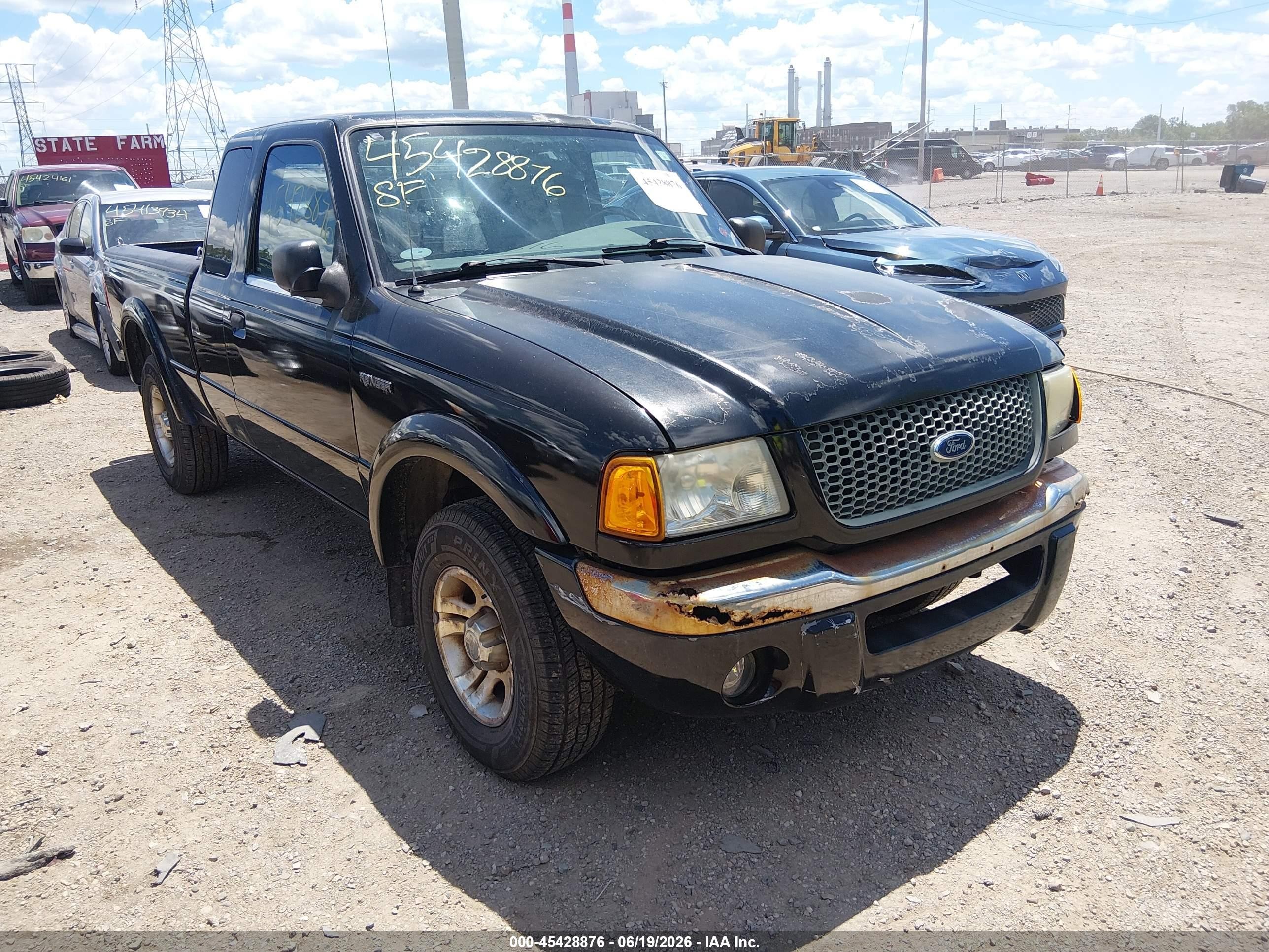 2003 Ford Ranger Edge/tremor/xlt Black vin: 1FTYR44V13TA03210