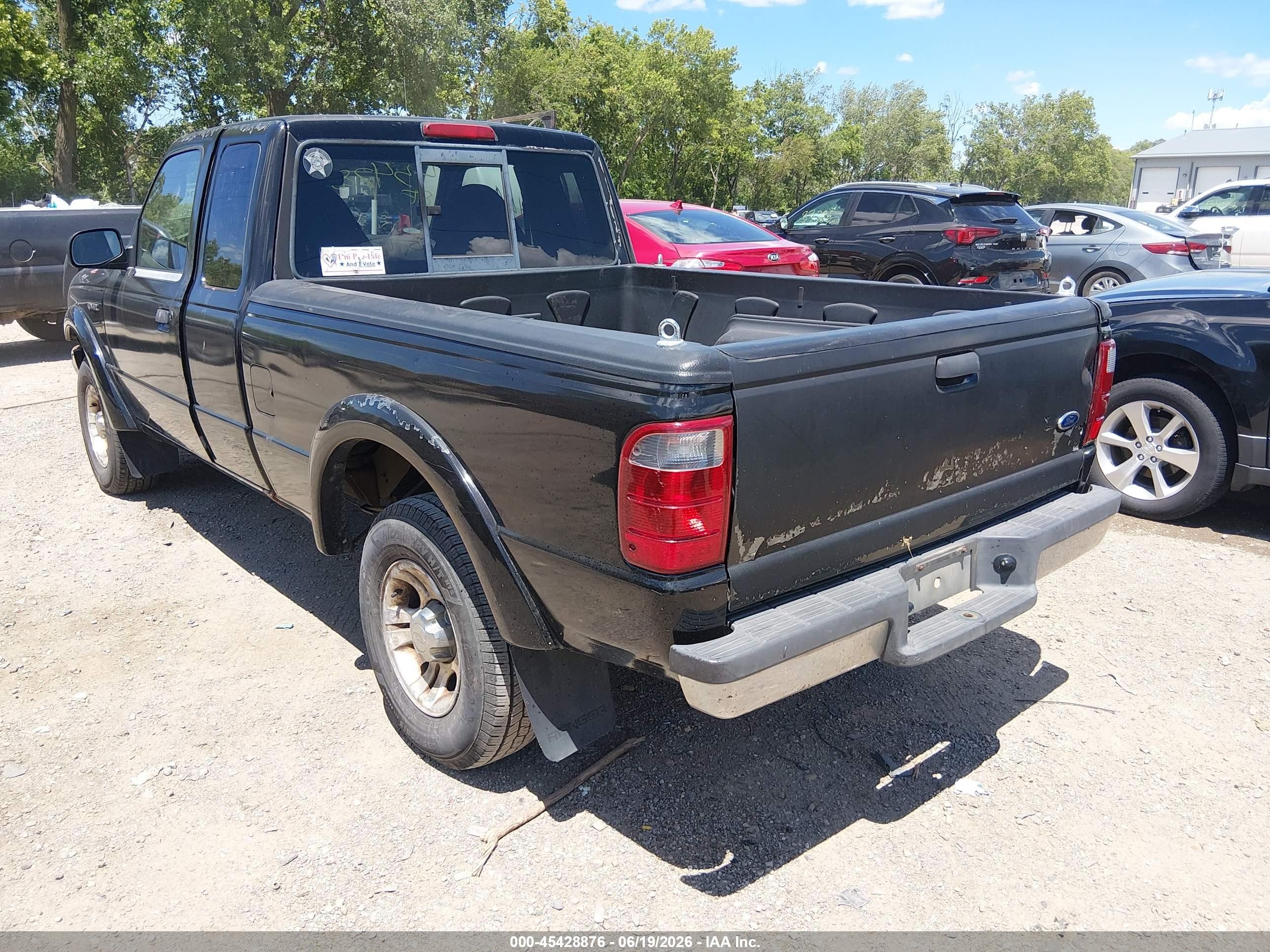 2003 Ford Ranger Edge/tremor/xlt Black vin: 1FTYR44V13TA03210