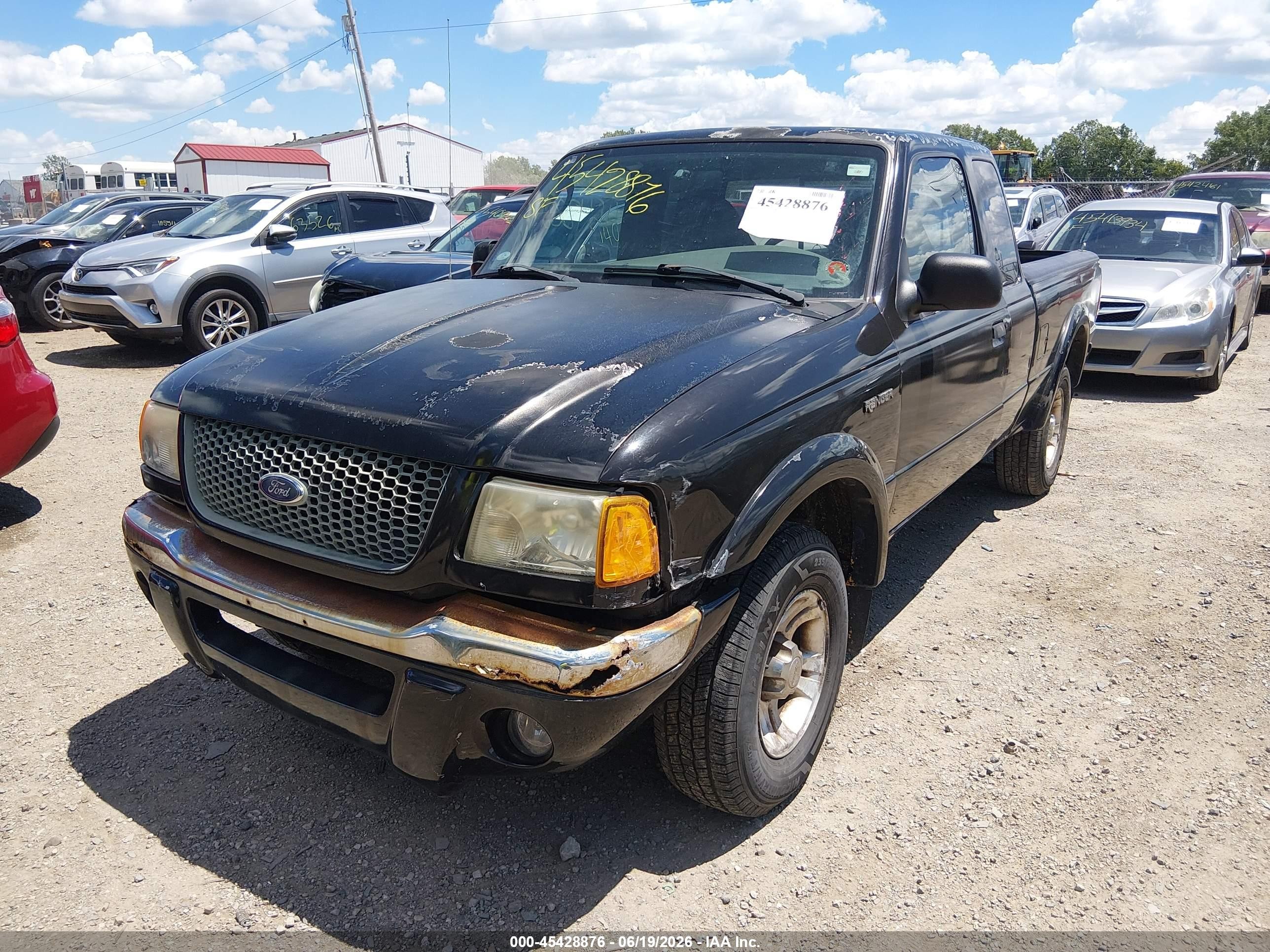 2003 Ford Ranger Edge/tremor/xlt Black vin: 1FTYR44V13TA03210