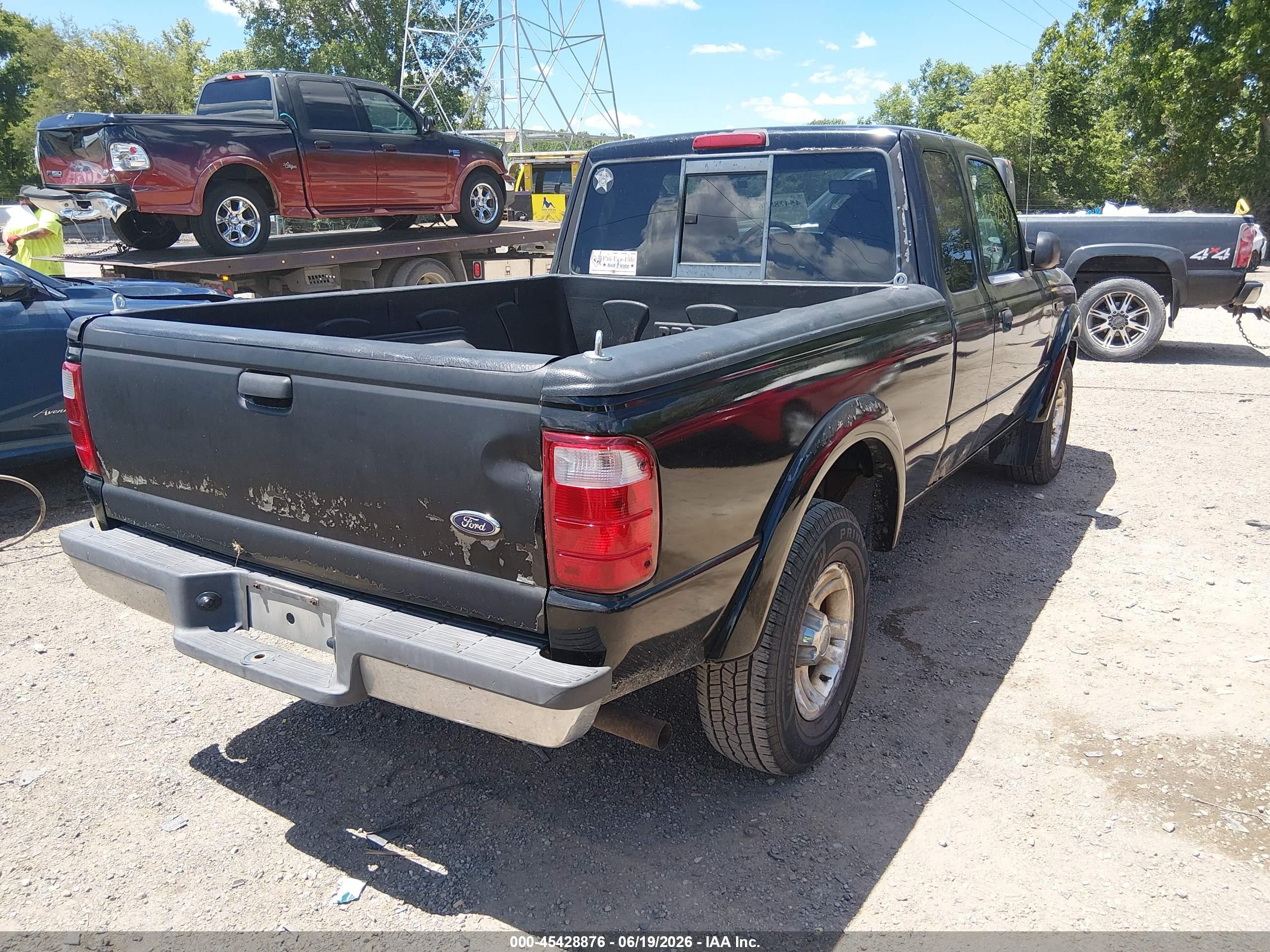 2003 Ford Ranger Edge/tremor/xlt Black vin: 1FTYR44V13TA03210