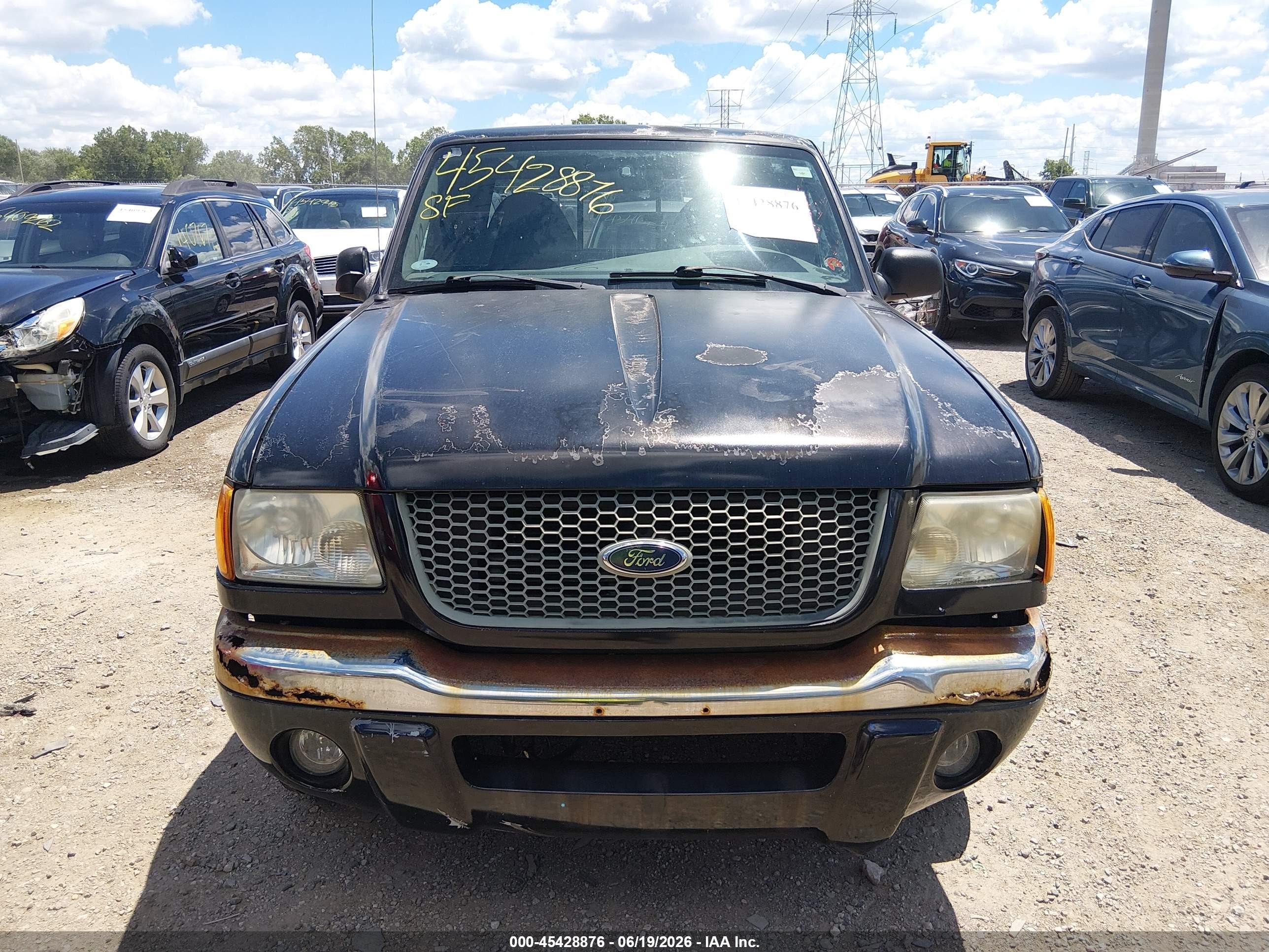 2003 Ford Ranger Edge/tremor/xlt Black vin: 1FTYR44V13TA03210