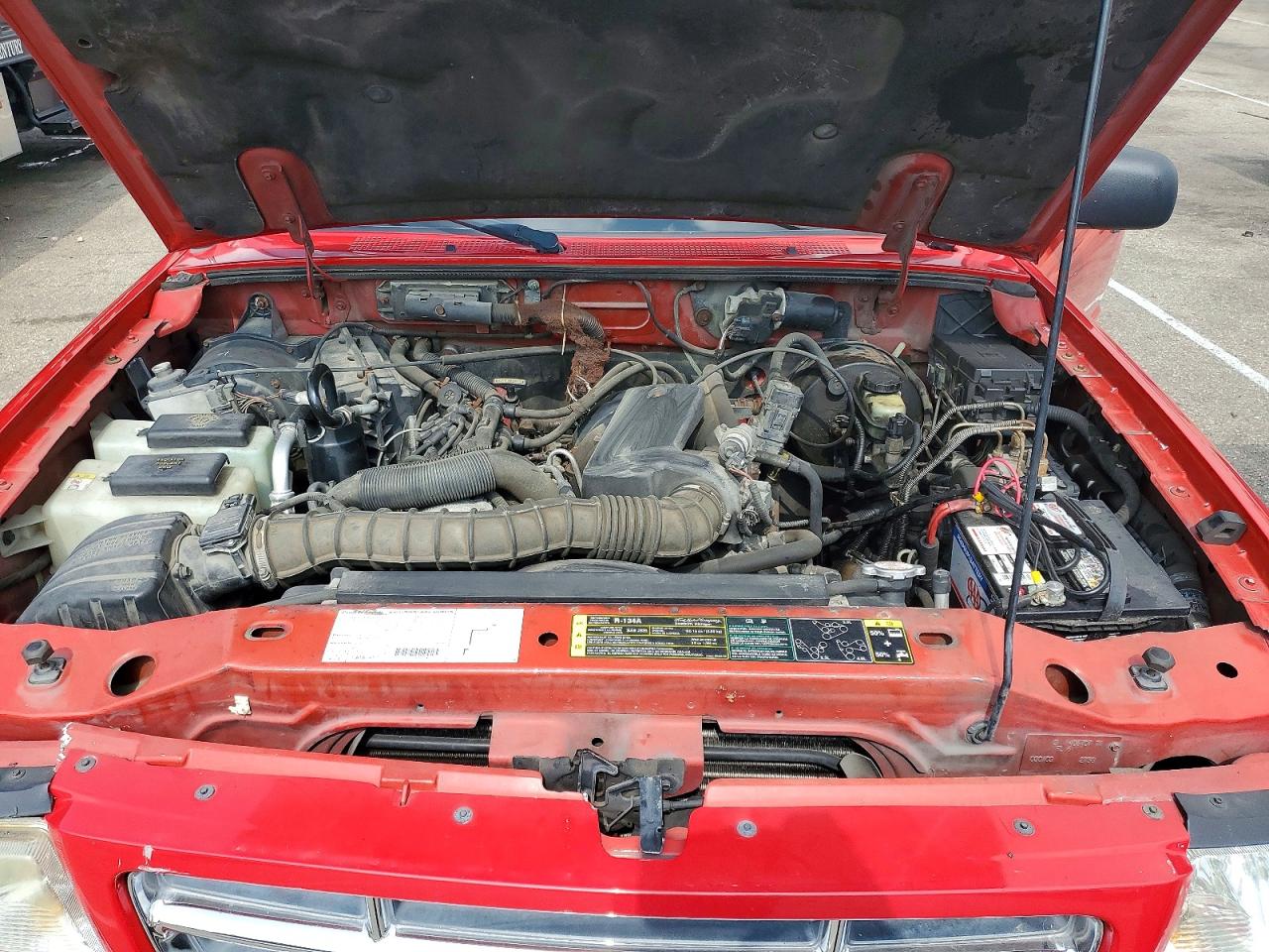 2003 Ford Ranger Super Cab Red vin: 1FTYR44V23PA76823